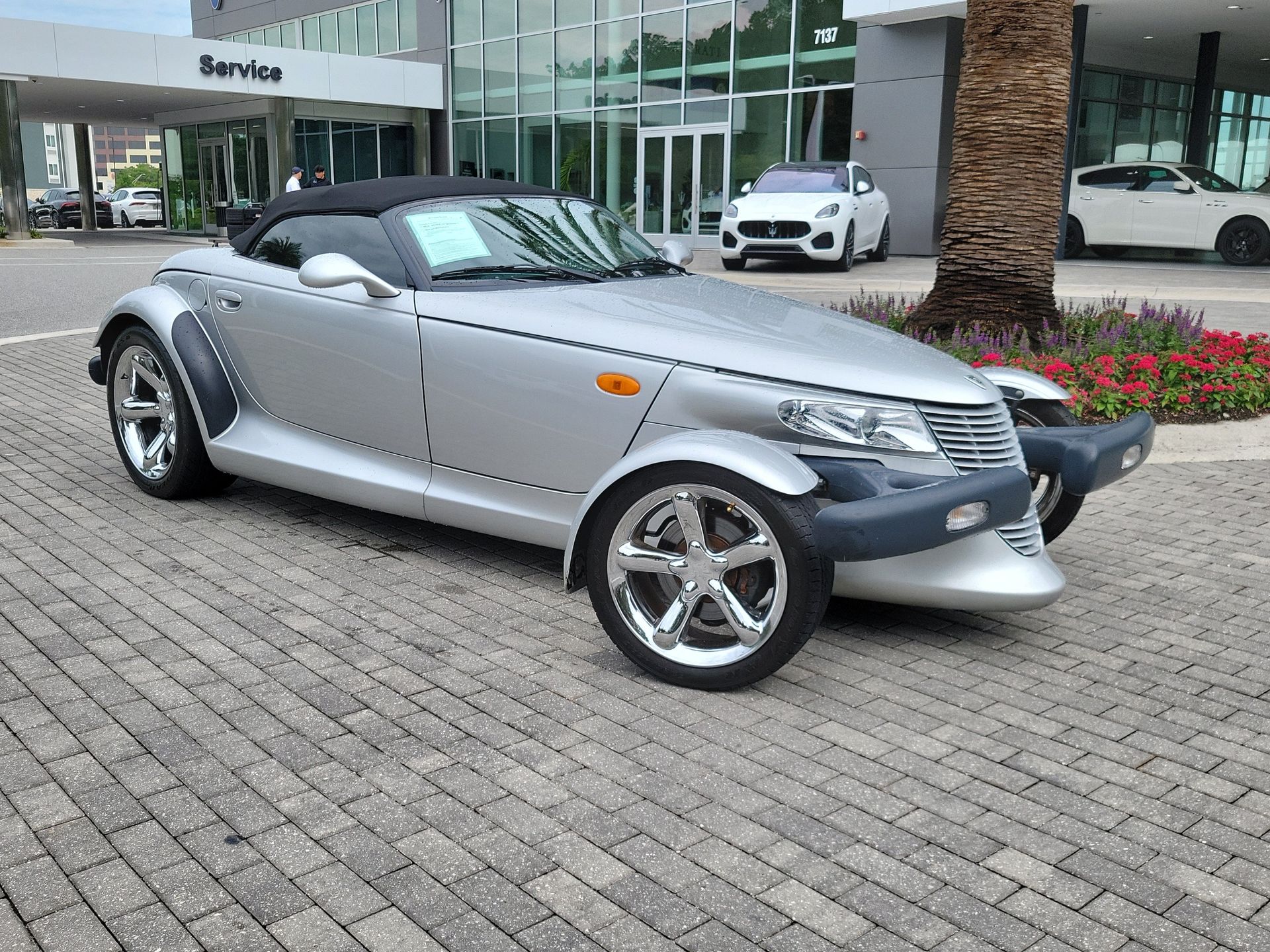 Silver 2001 Chrysler Prowler Convertible Rear-Wheel Drive 4-Speed Automatic