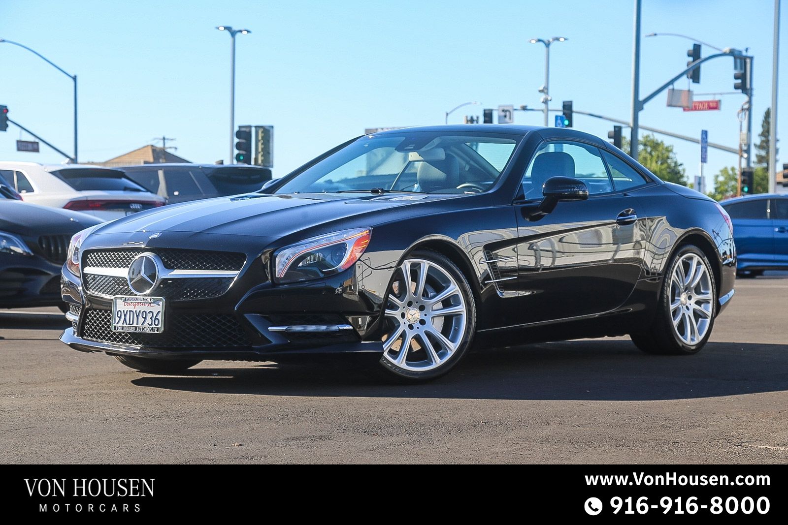 Black 2013 Mercedes-Benz SL-Class SL 550 Convertible Rear-Wheel Drive 7-Speed Automatic