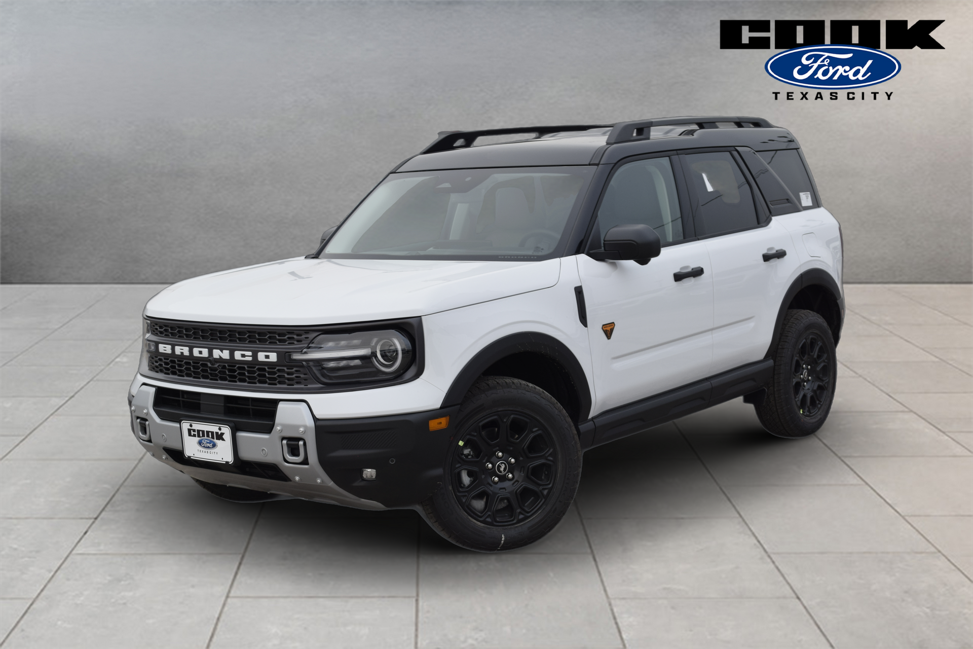 2026 Ford Bronco Sport Badlands White at Classic Ford Galveston