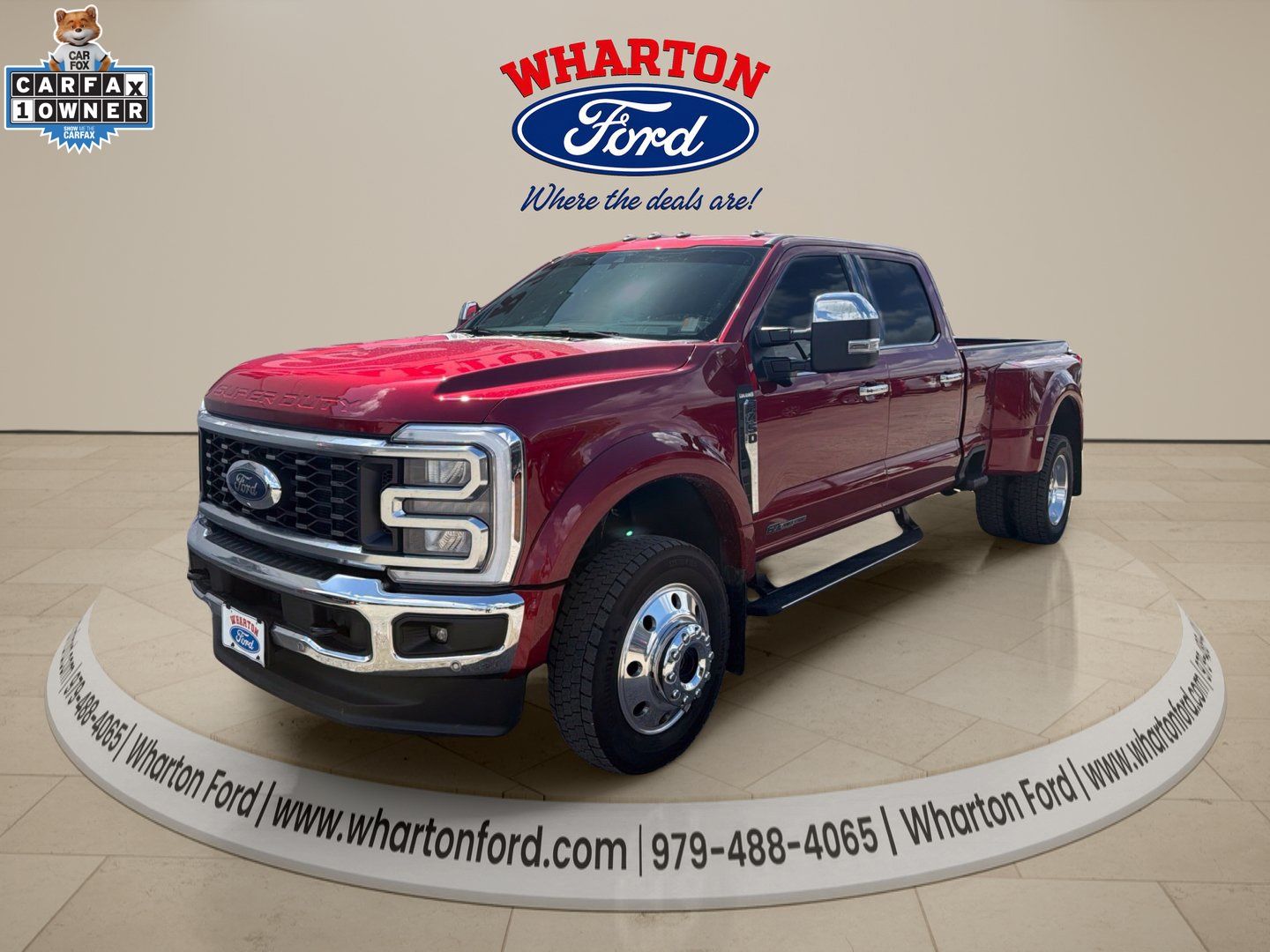 2026 Ford F-450SD King Ranch Red at EAG Ford Navasota