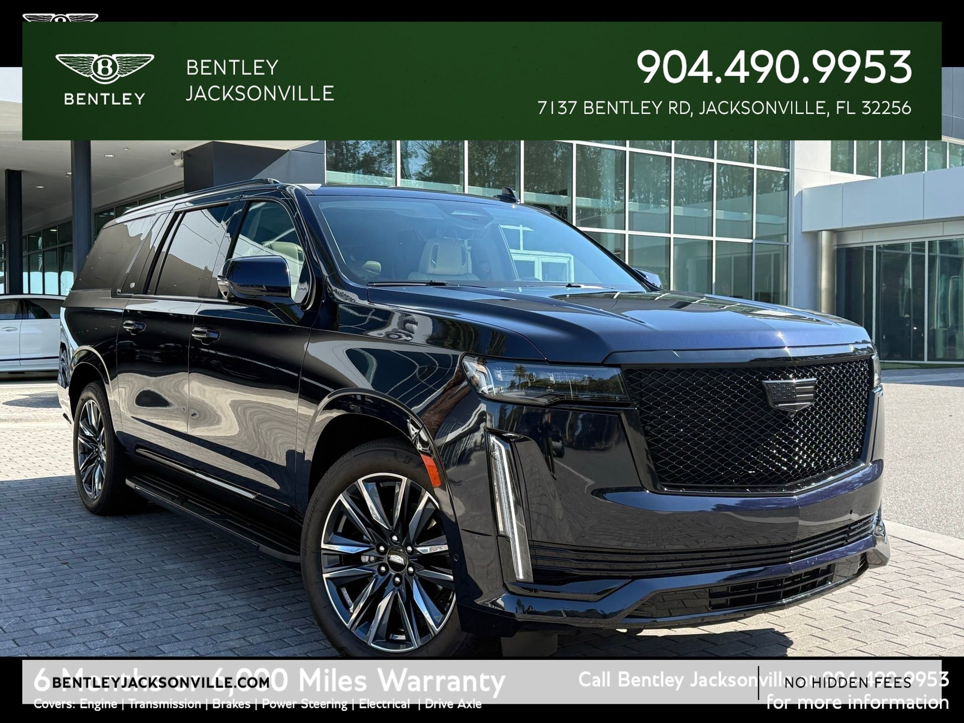 Dark Moon Blue Metallic 2024 Cadillac Escalade ESV SUV / Crossover Rear-Wheel Drive Automatic