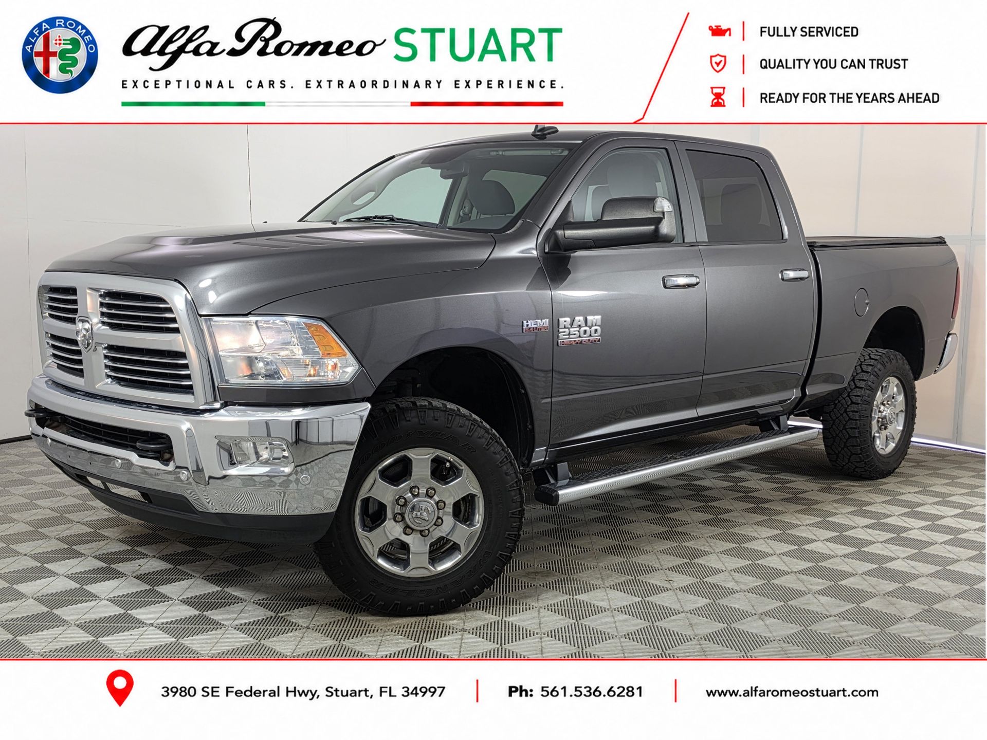 Gray (Granite Crystal Metallic Clearcoat) 2018 RAM 2500 Pickup Truck Four-Wheel Drive 6-Speed Automatic