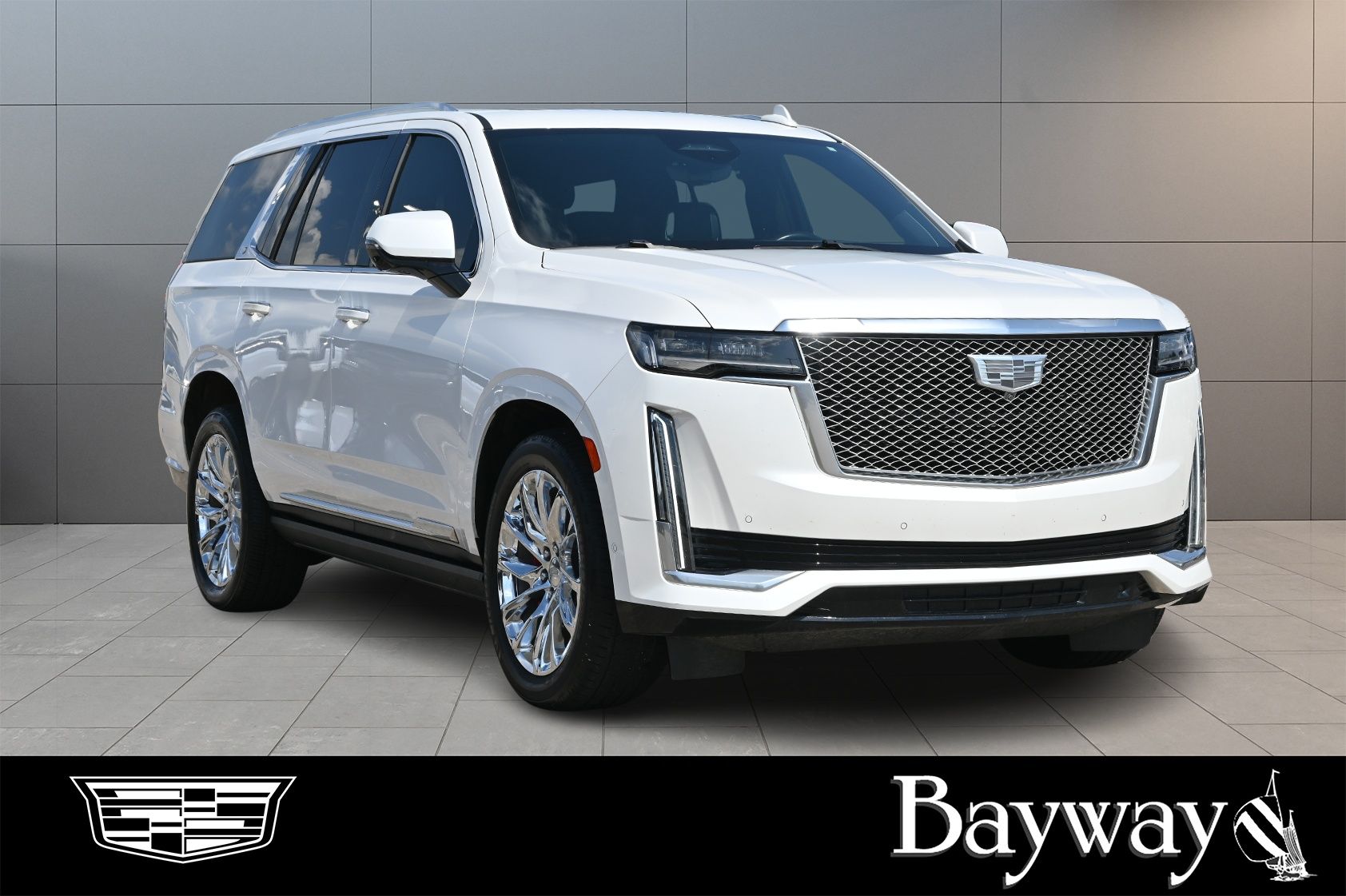 2021 Cadillac Escalade Premium Luxury Platinum White at Bayshore Chrysler Jeep Dodge Ram