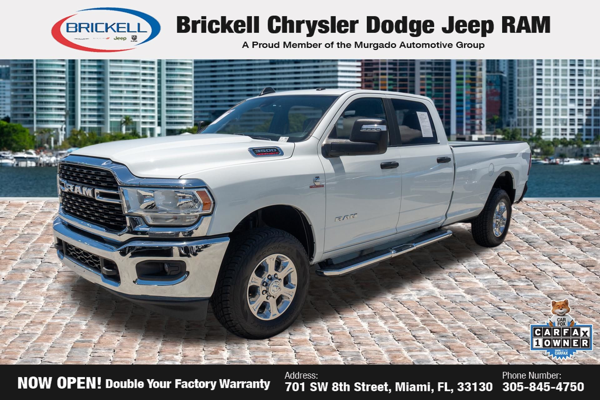 Bright White Clearcoat 2024 RAM 3500 Pickup Truck Four-Wheel Drive 6-Speed Automatic