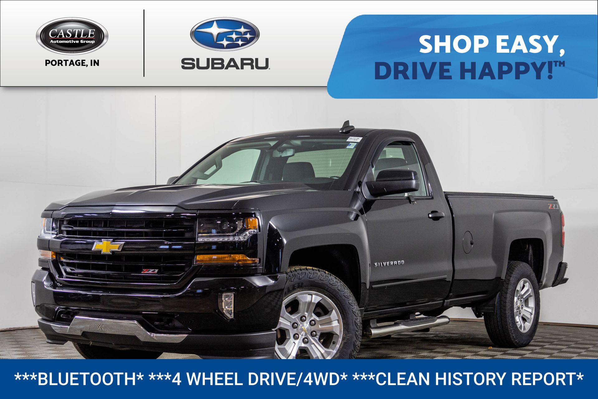 Black 2018 Chevrolet Silverado 1500 LT 4WD Pickup Truck Four-Wheel Drive 6-Speed Automatic Overdrive
