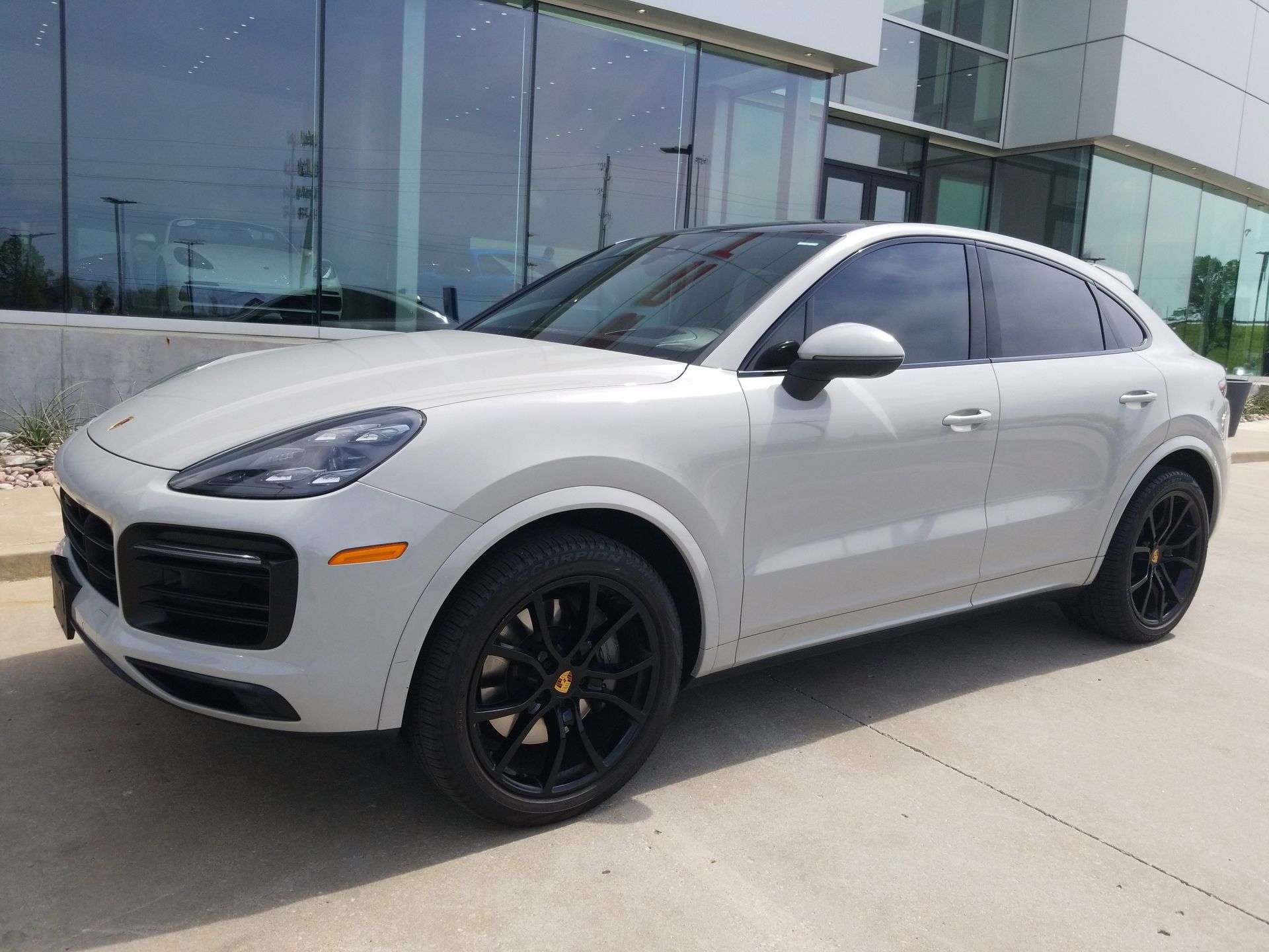 Chalk 2020 Porsche Cayenne Coupe S AWD Coupe All-Wheel Drive 8-Speed Automatic