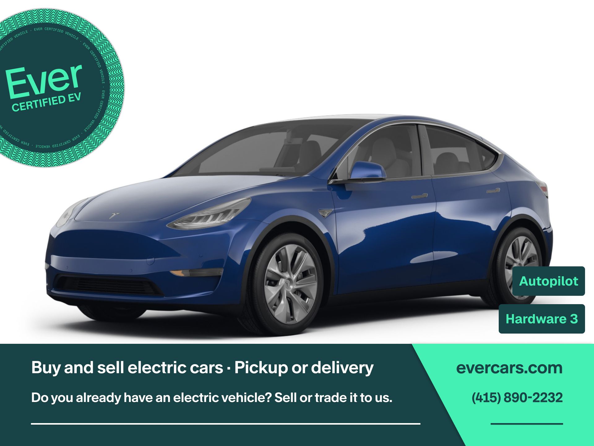 Blue 2023 Tesla Model Y Long Range AWD SUV / Crossover All-Wheel Drive 1-Speed Automatic