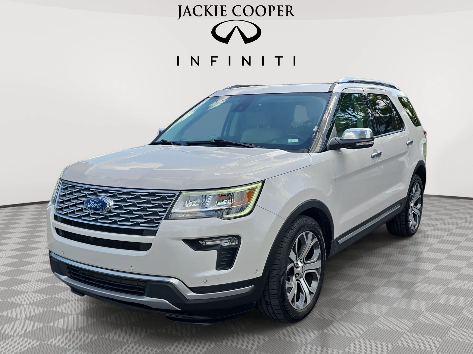 White Platinum Clearcoat Metallic 2018 Ford Explorer SUV / Crossover All-Wheel Drive 6-Speed Automatic