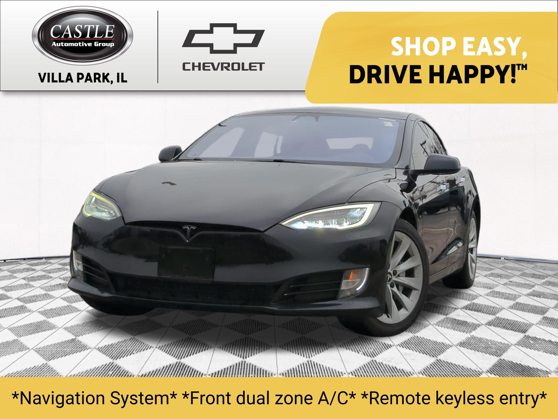 Solid Black 2018 Tesla Model S 75D AWD Sedan All-Wheel Drive 1-Speed Automatic