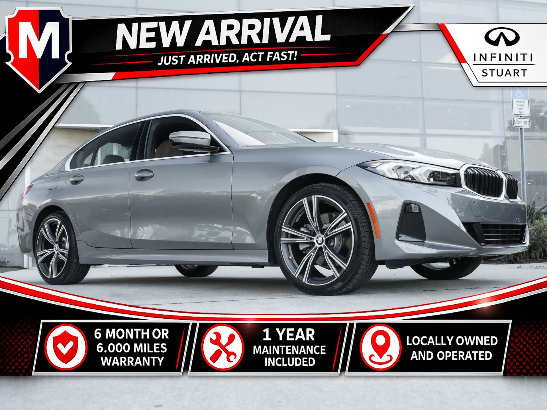 used 2024 BMW 3-Series car, priced at $38,576