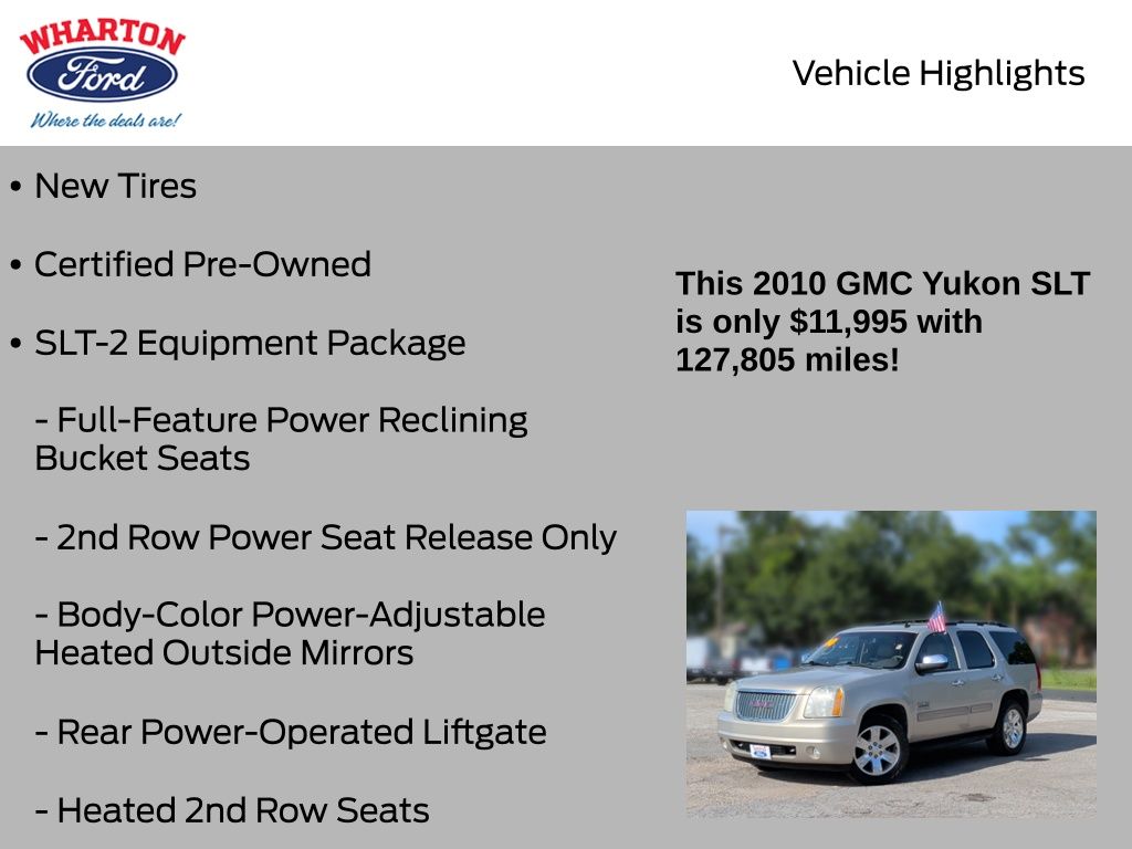 2010 GMC Yukon SLT - 5