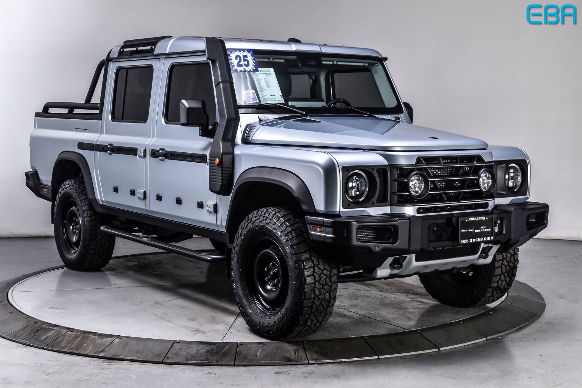 Sterling Silver 2025 Ineos Quartermaster Trialmaster 4WD Pickup Truck Four-Wheel Drive 8-Speed Automatic