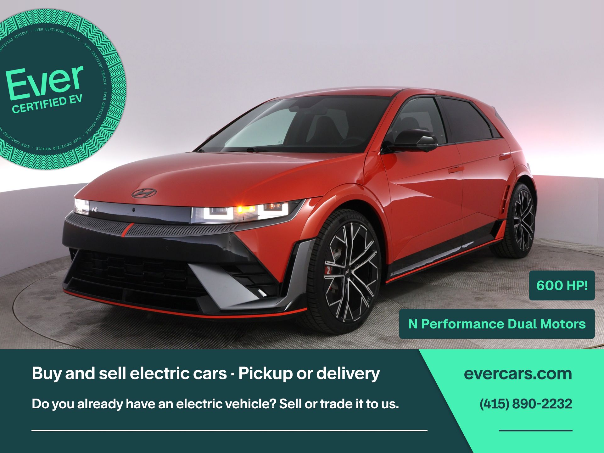 Soultronic Orange 2025 Hyundai Ioniq 5 N AWD SUV / Crossover All-Wheel Drive 1-Speed Automatic