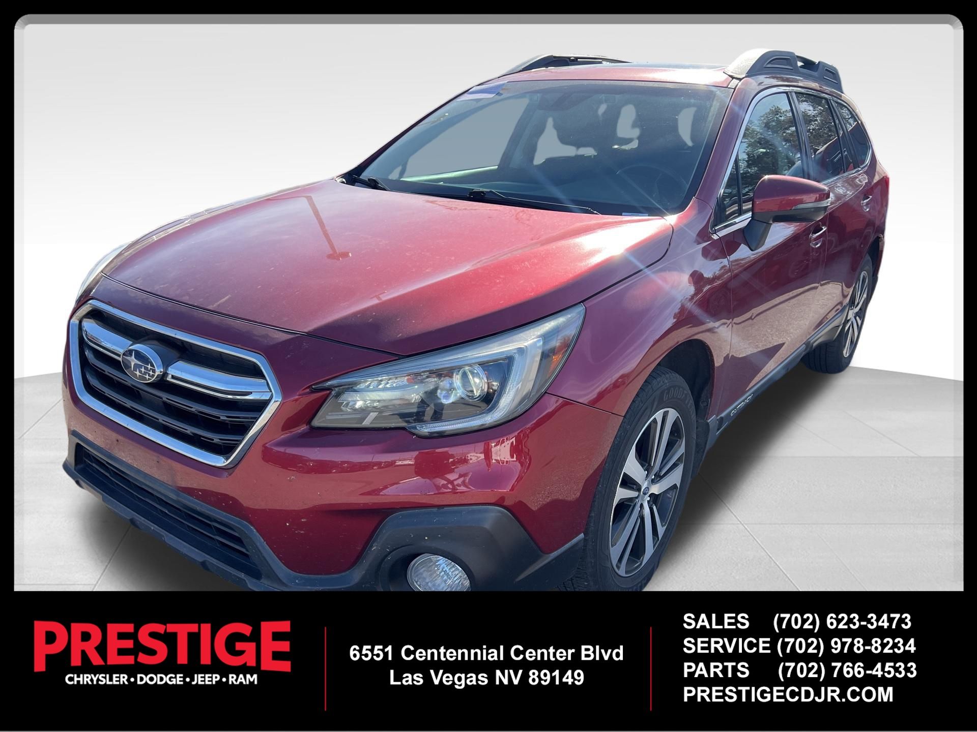 Crimson Red Pearl 2018 Subaru Outback 2.5i Limited AWD Wagon All-Wheel Drive Continuously Variable Transmission