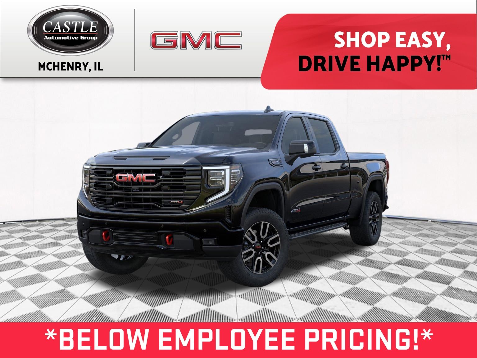 Onyx Black 2026 GMC Sierra 1500 Pickup Truck Four-Wheel Drive Automatic