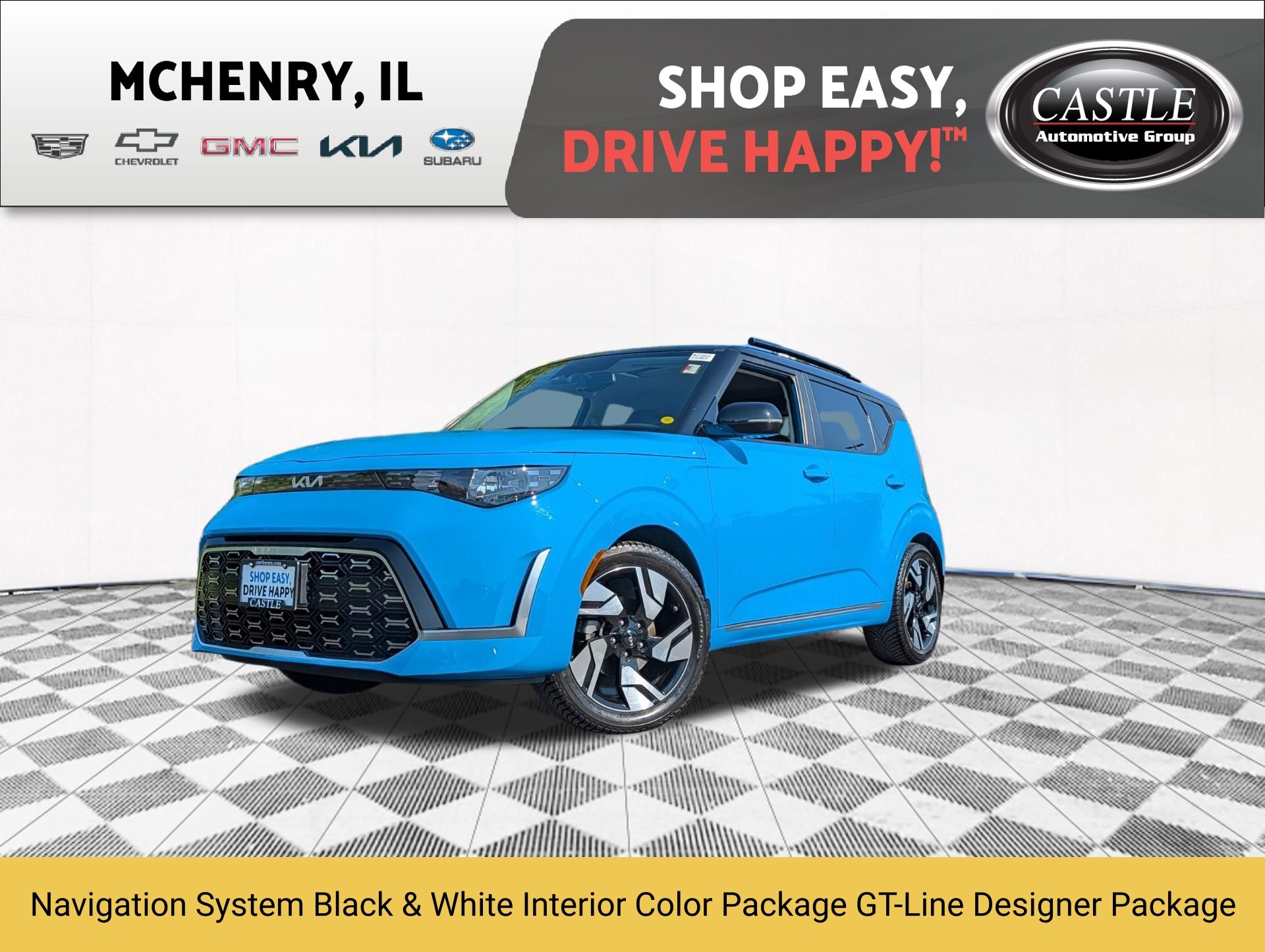 Surf Blue w/Black Roof 2023 Kia Soul SUV / Crossover Front-Wheel Drive Continuously Variable Transmission