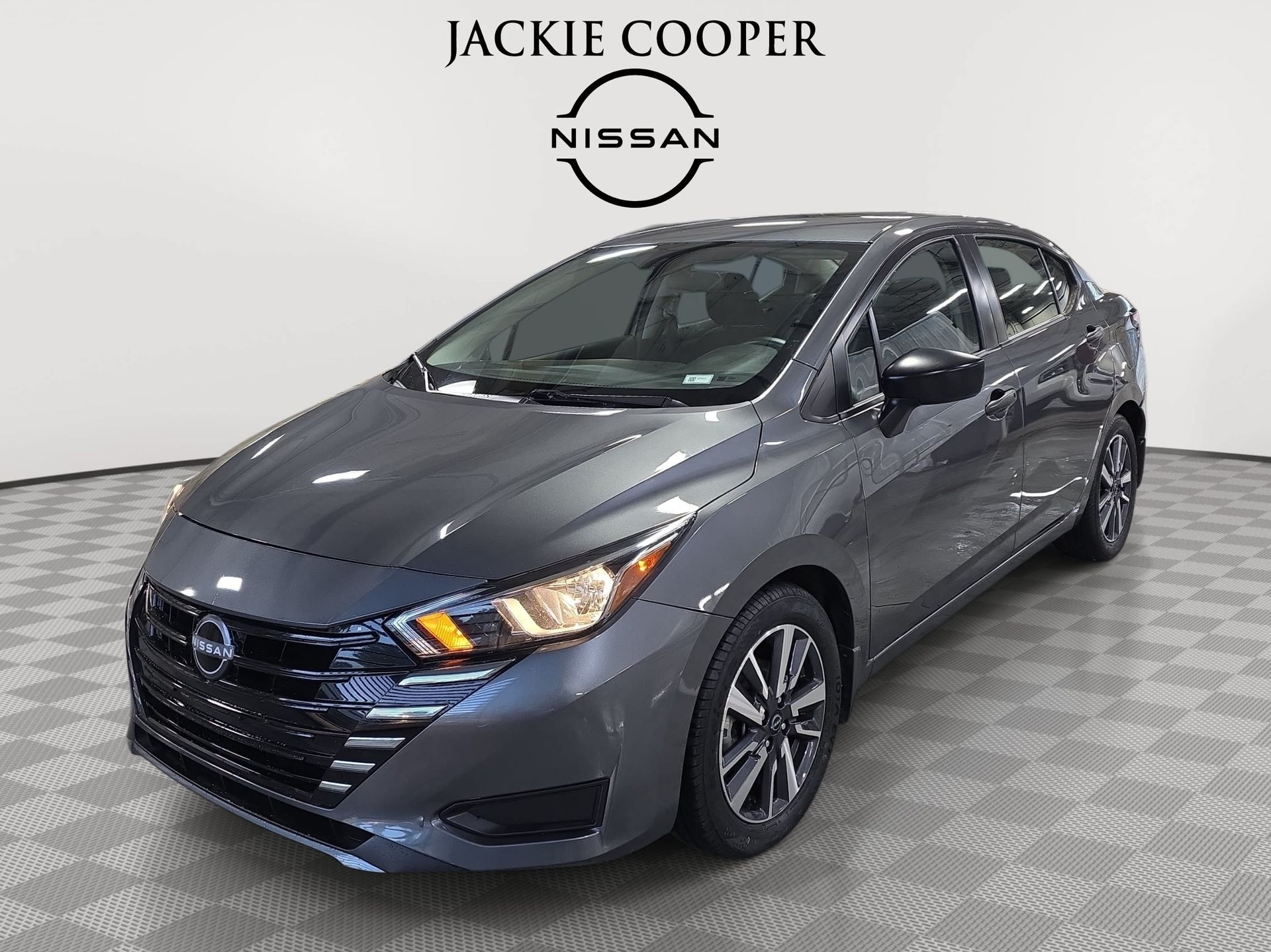 Gray (Gun Metallic) 2024 Nissan Versa Sedan Front-Wheel Drive Continuously Variable Transmission