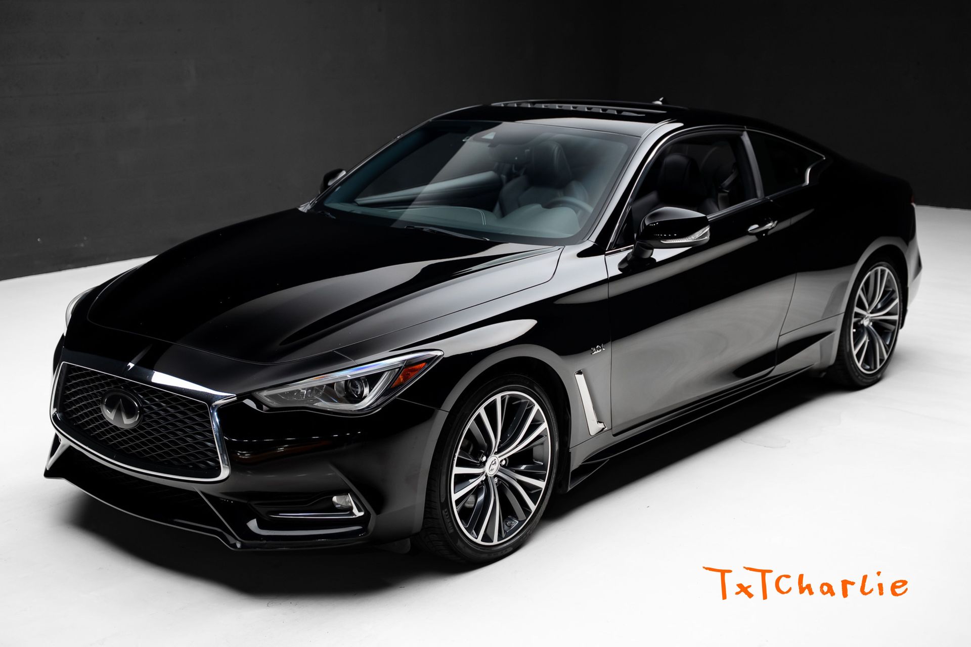 Black Obsidian 2019 INFINITI Q60 Coupe All-Wheel Drive 7-Speed Automatic