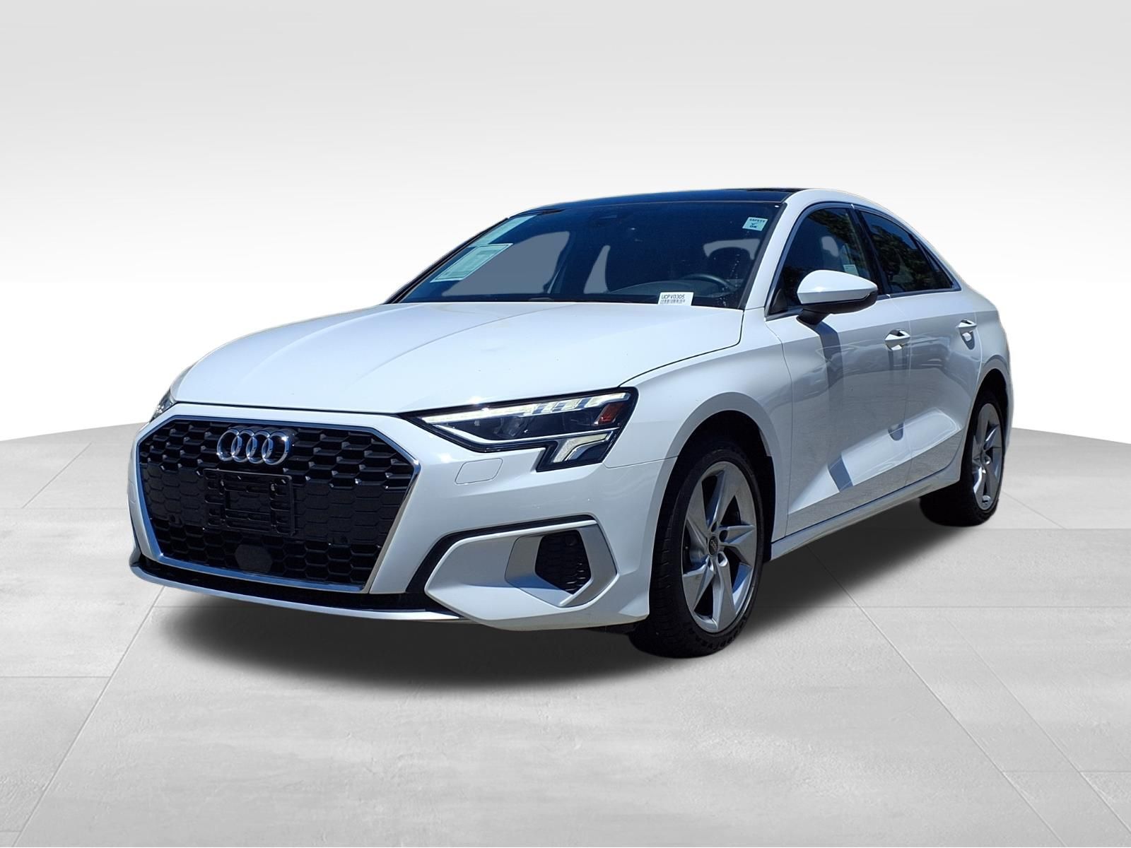 Ibis White 2023 Audi A3 Sedan Front-Wheel Drive 7-Speed Automatic