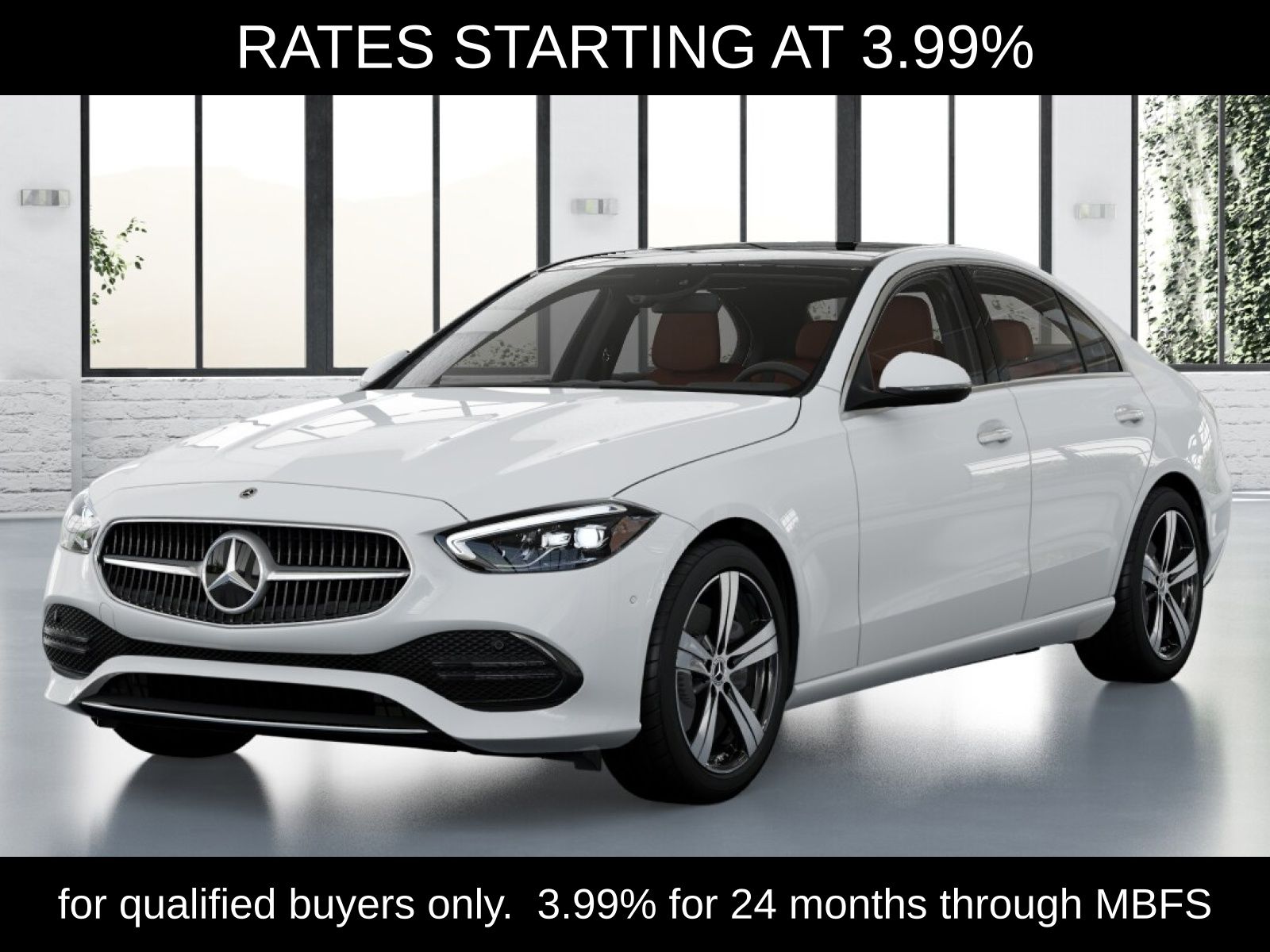 Polar White 2026 Mercedes-Benz C-Class C 300 4MATIC Sedan All-Wheel Drive 9-Speed Automatic