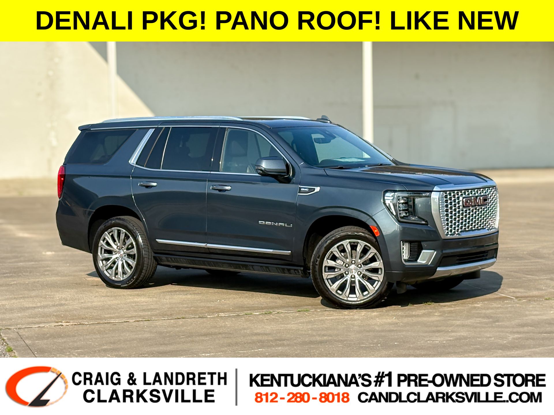 Gray (Dark Sky Metallic) 2021 GMC Yukon SUV / Crossover Four-Wheel Drive