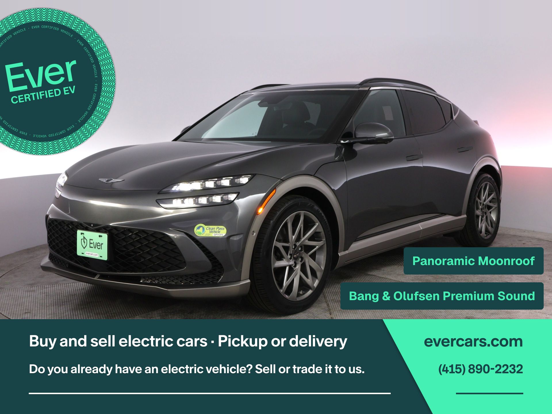 Himalayan Gray 2023 Genesis GV60 SUV / Crossover All-Wheel Drive 1-Speed Automatic