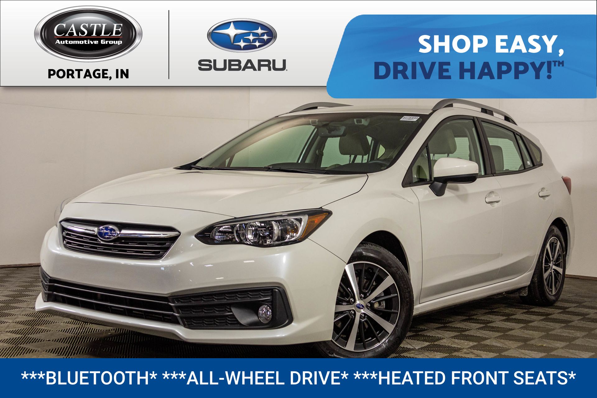 Crystal White Pearl 2023 Subaru Impreza Premium Wagon AWD Wagon All-Wheel Drive Continuously Variable Transmission