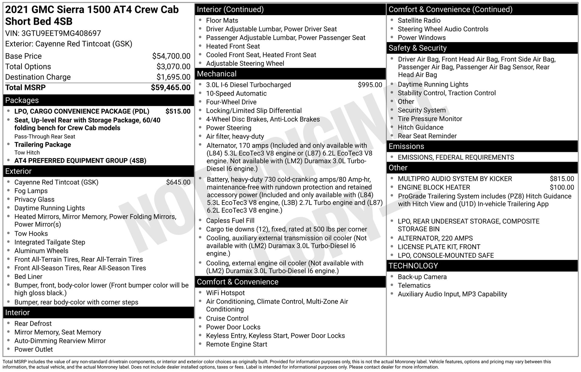 2021 GMC SIERRA - Image 3