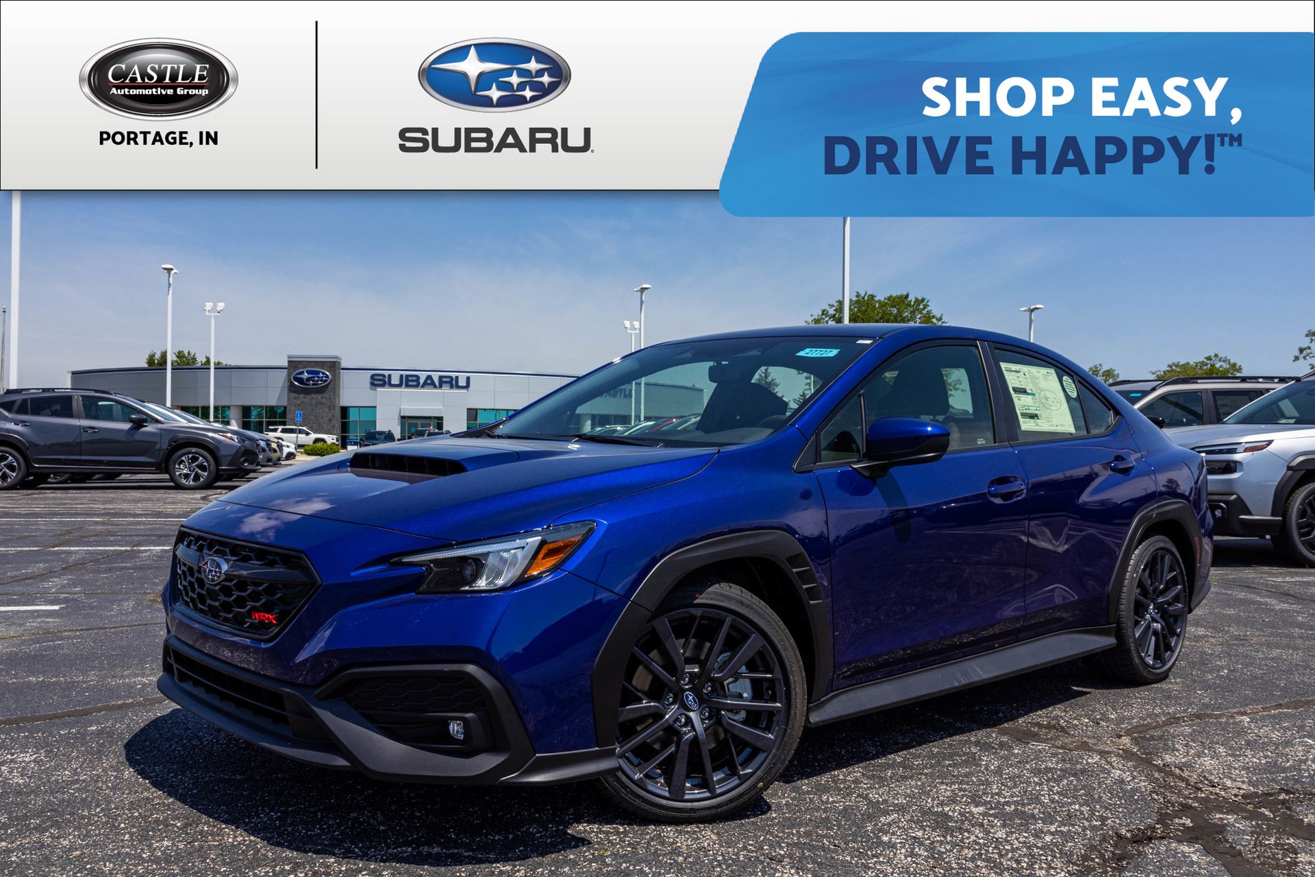 Blue 2026 Subaru WRX Premium AWD Sedan All-Wheel Drive 6-Speed Manual