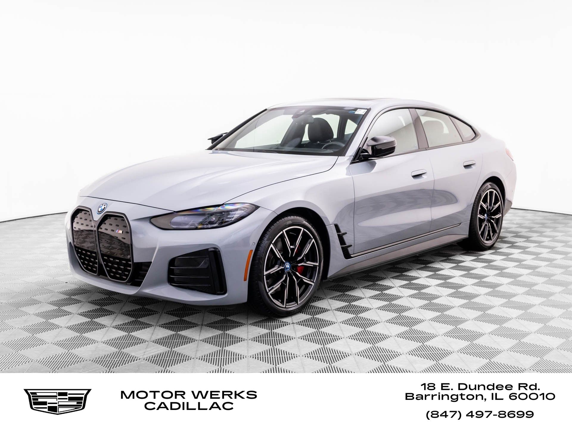 Brooklyn Gray Metallic 2023 BMW i4 Sedan All-Wheel Drive Automatic