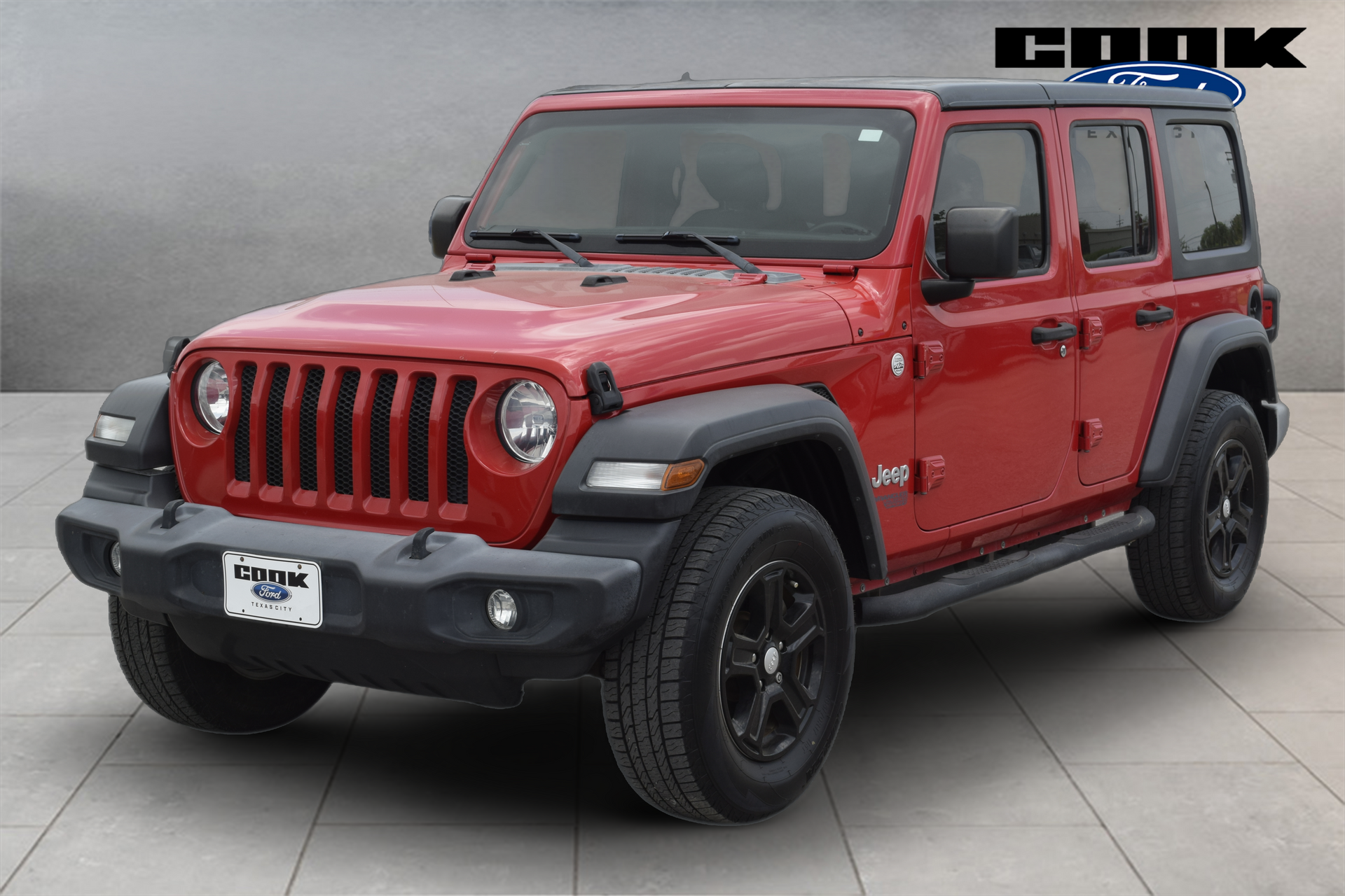 2018 Jeep Wrangler Unlimited Sport S Red at Toyota of Victoria