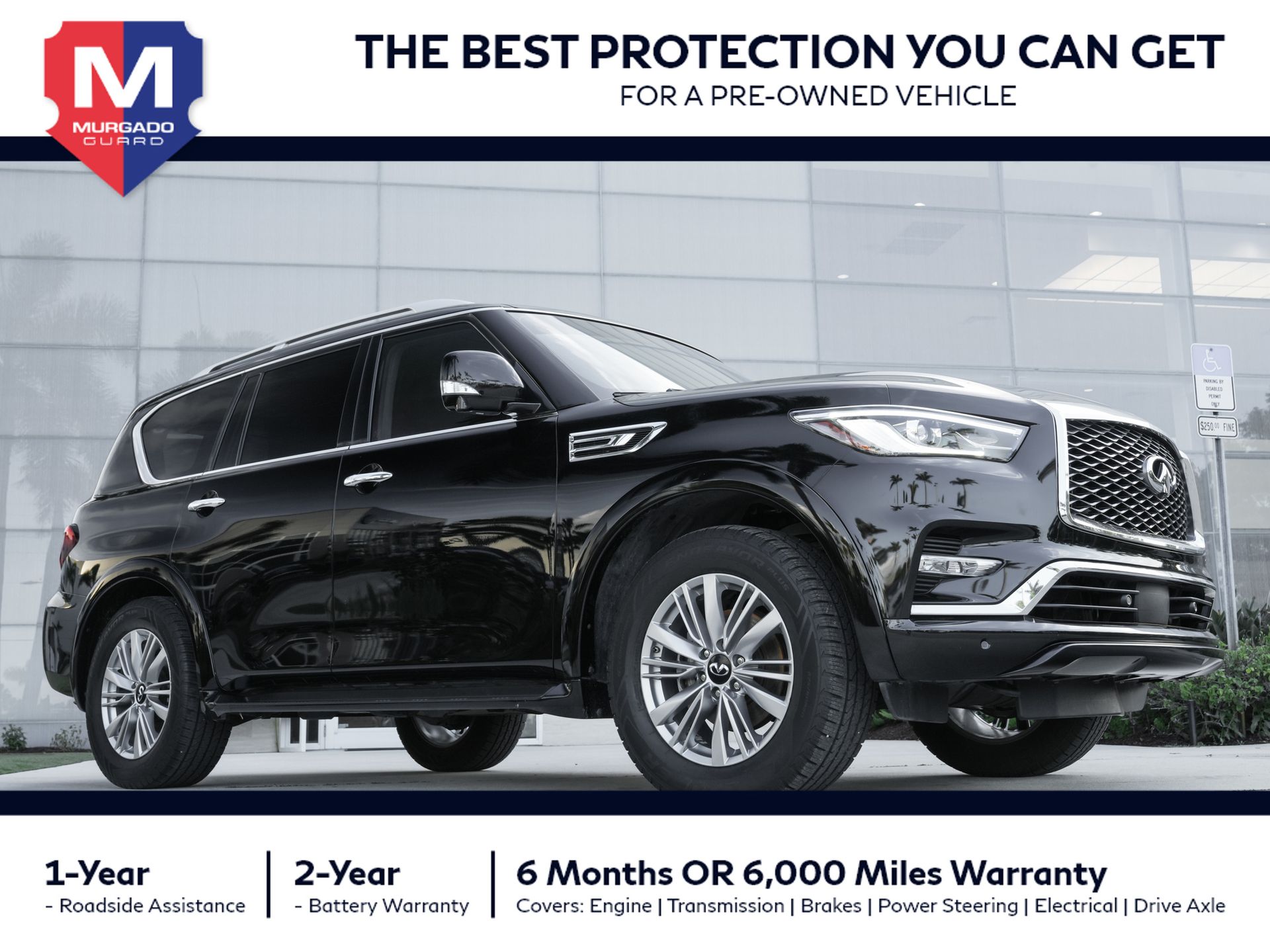 Black Obsidian 2021 INFINITI QX80 Luxe RWD SUV / Crossover Rear-Wheel Drive 7-Speed Automatic