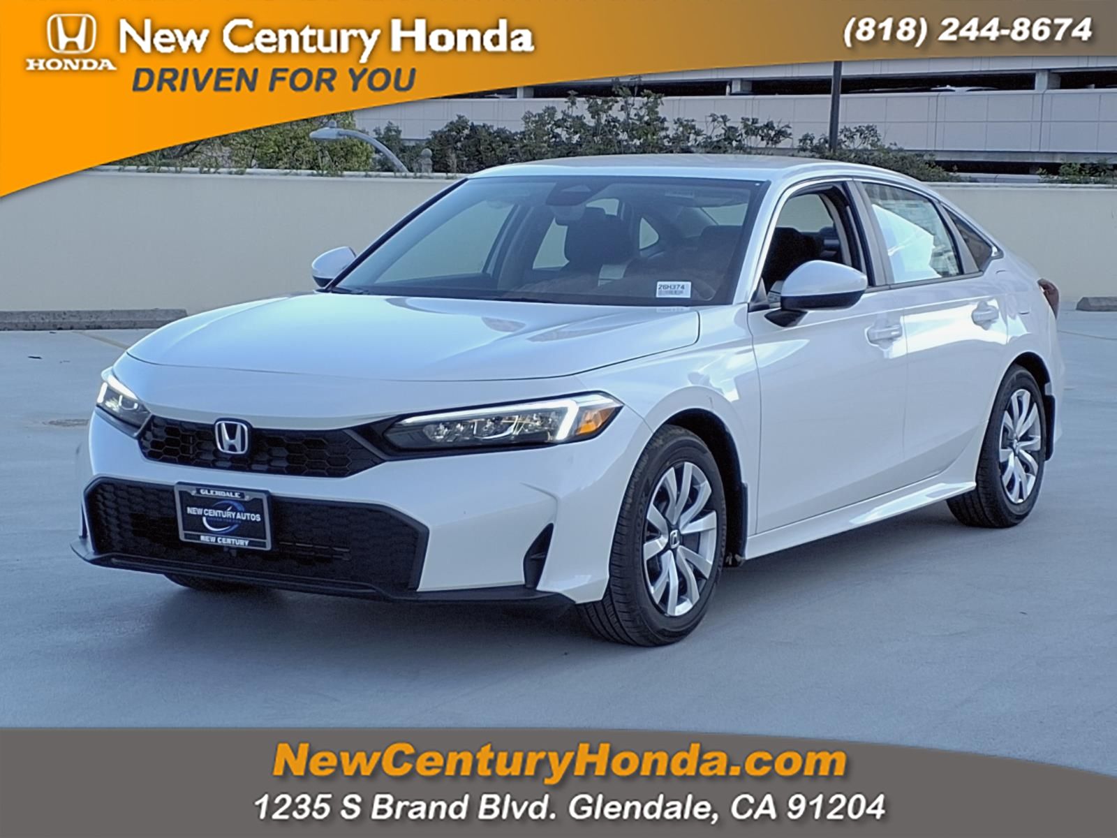 new 2026 Honda Civic car, priced at $26,245