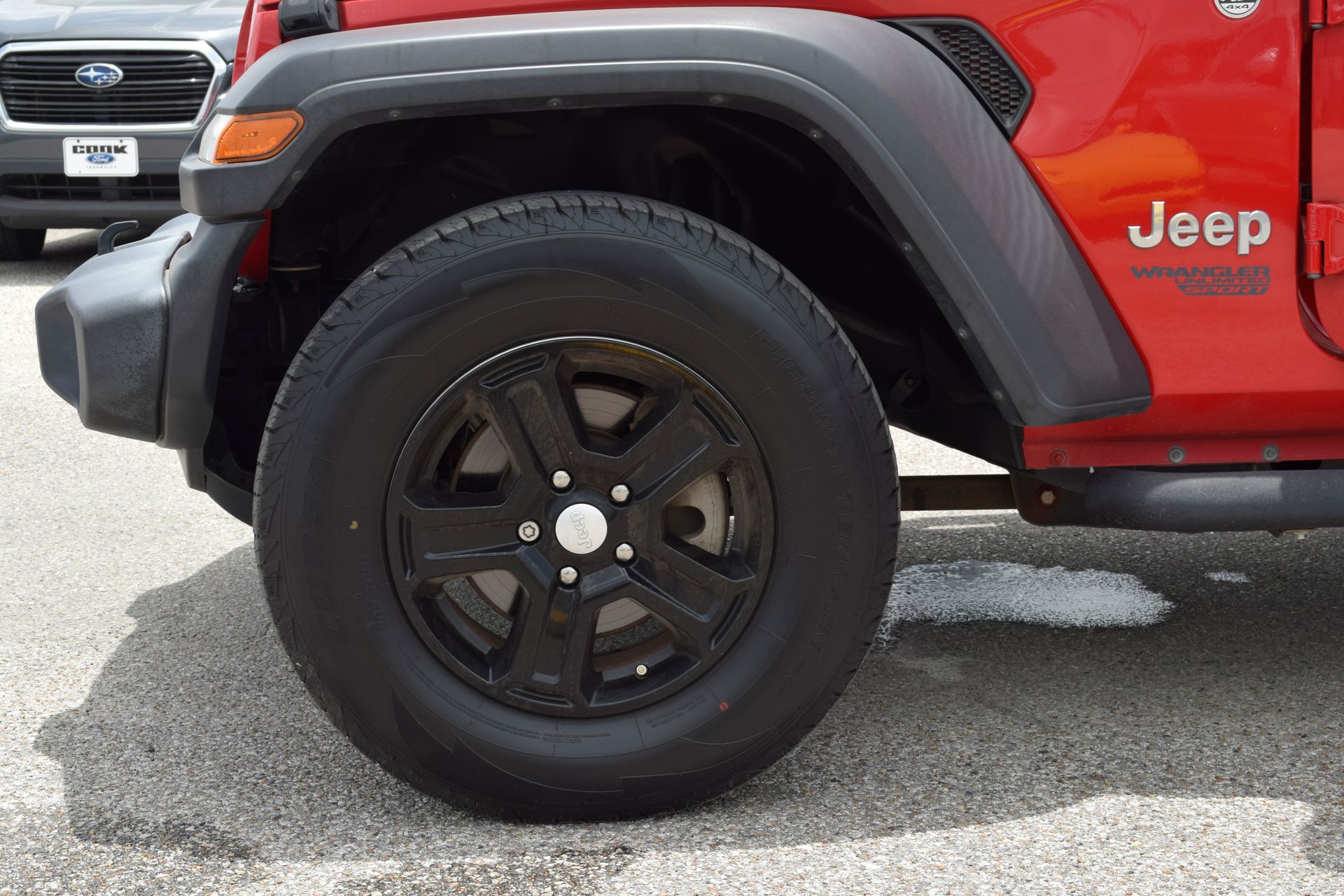 2018 Jeep Wrangler Unlimited Sport S Red at Toyota of Victoria