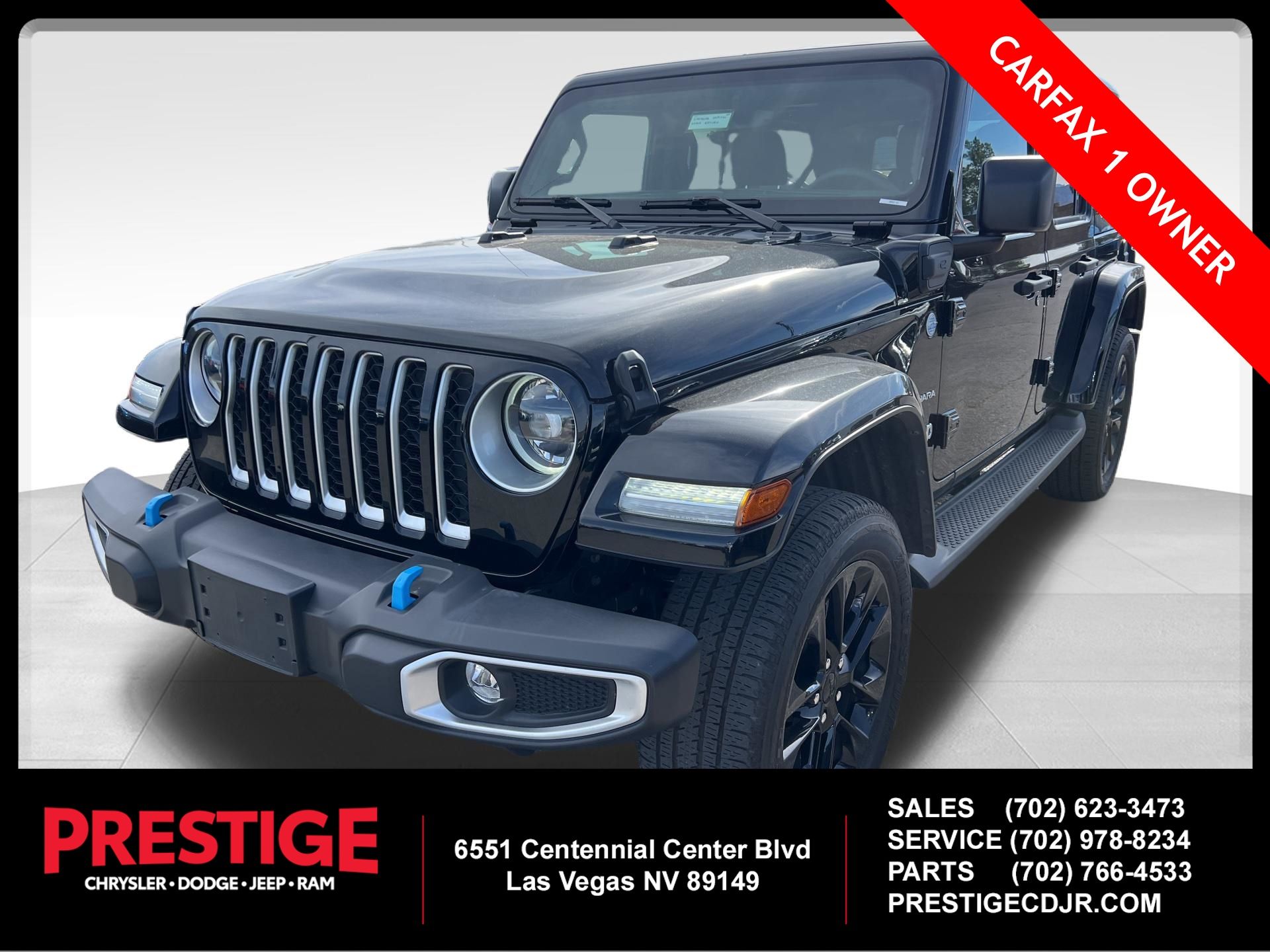 Black Clearcoat 2023 Jeep Wrangler 4xe Sahara 4WD SUV / Crossover Four-Wheel Drive 8-Speed Automatic