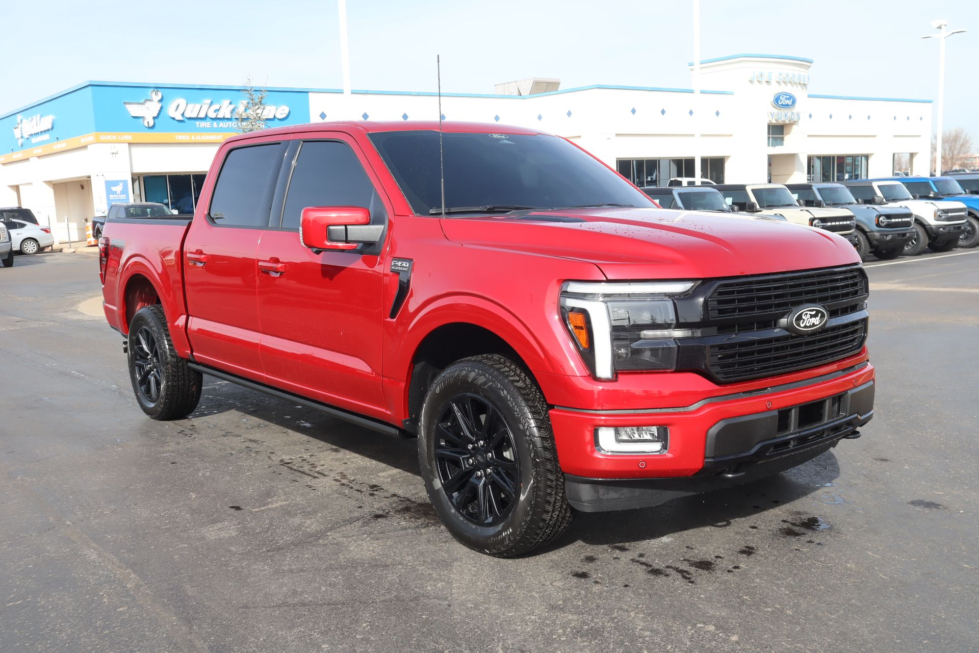 Rapid Red Metallic Tinted Clearcoat 2025 Ford F-150 Pickup Truck Four-Wheel Drive Automatic