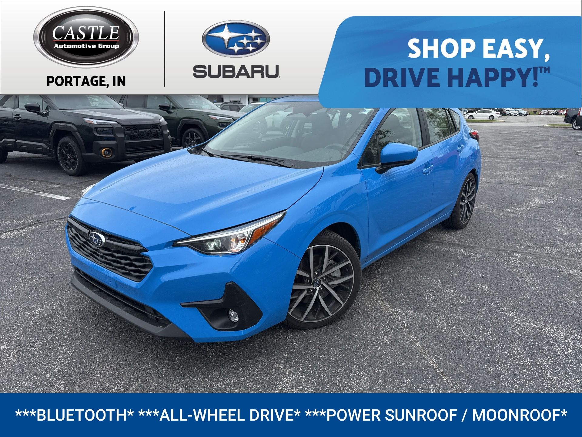 Oasis Blue Pearl 2024 Subaru Impreza Sport AWD Wagon All-Wheel Drive Continuously Variable Transmission