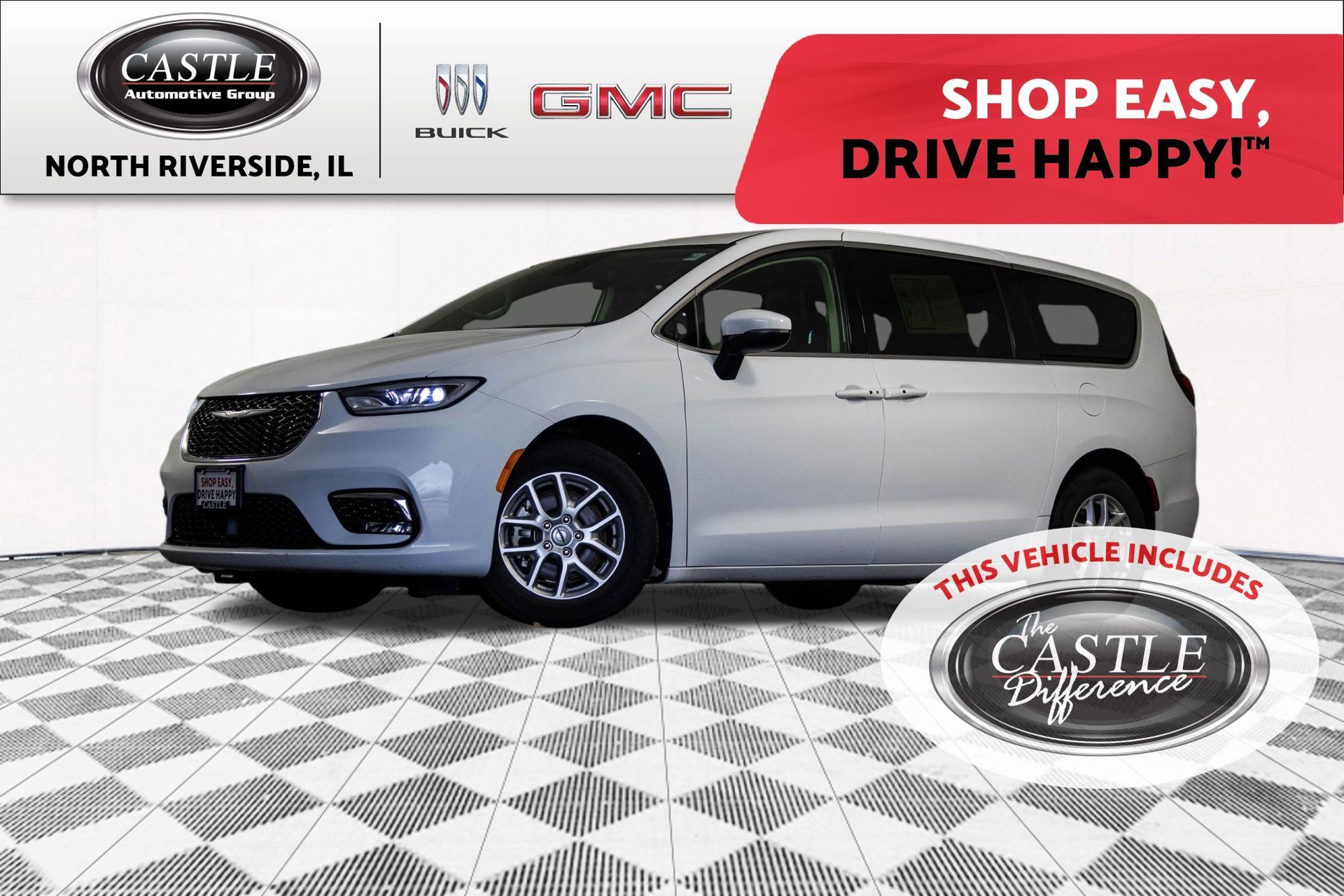 Bright White Clearcoat 2023 Chrysler Pacifica Minivan Front-Wheel Drive 9-Speed Automatic