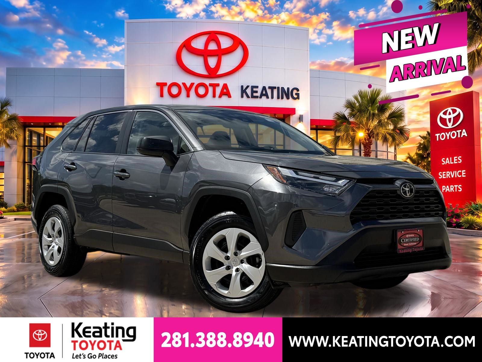 Magnetic Gray Metallic 2025 Toyota RAV4 SUV / Crossover All-Wheel Drive 8-Speed Automatic