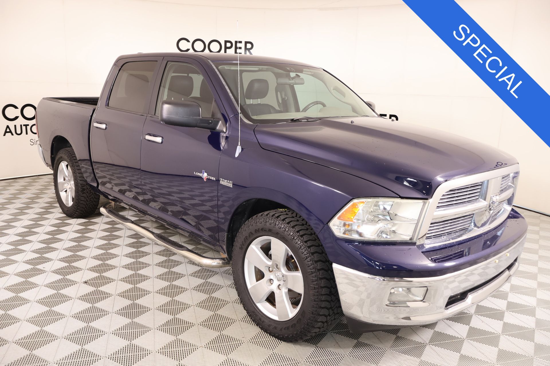 True Blue Pearlcoat 2012 RAM 1500 Pickup Truck 4X2 6-Speed Automatic