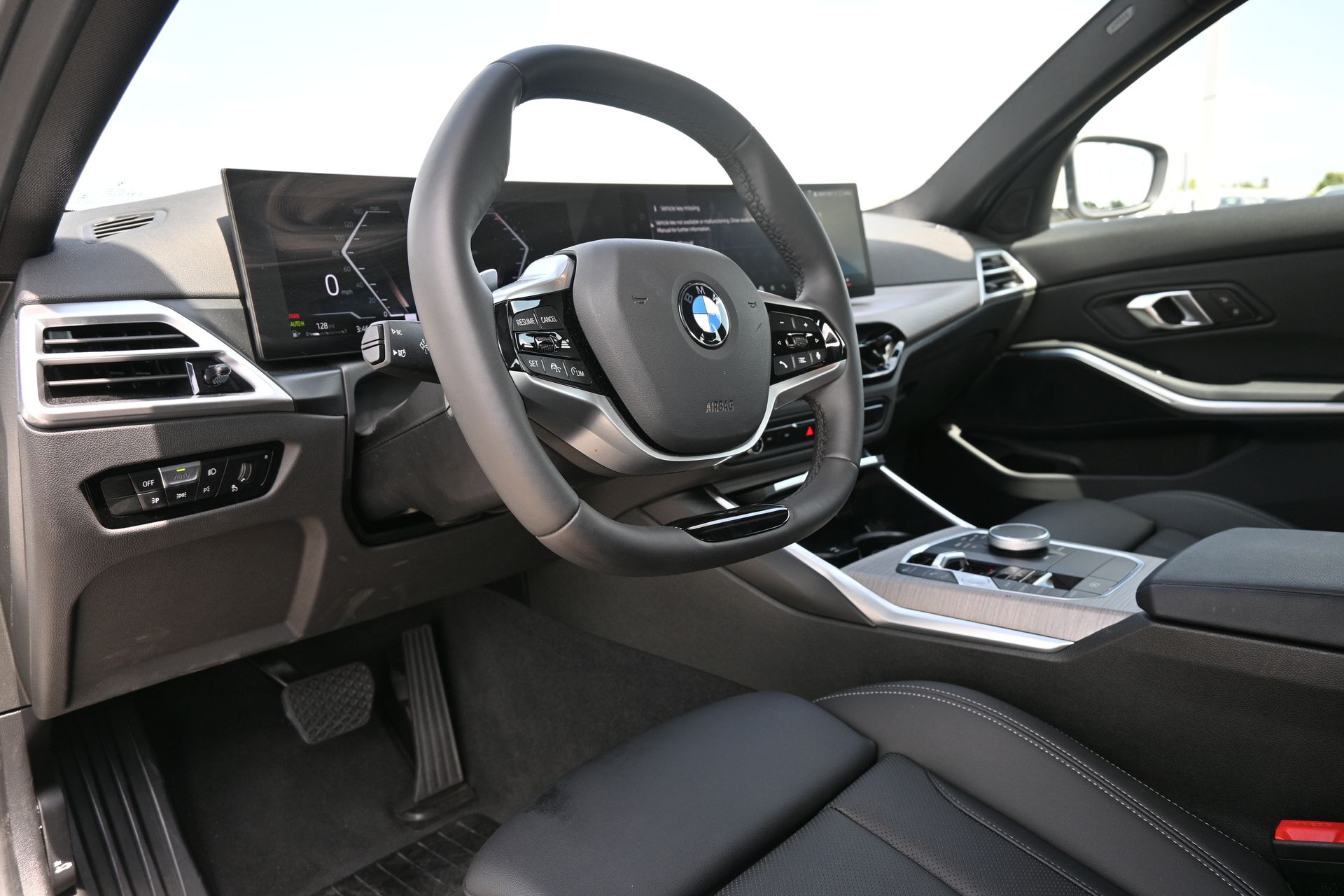 2026 BMW 3 Series 330i White at North Houston Mitsubishi