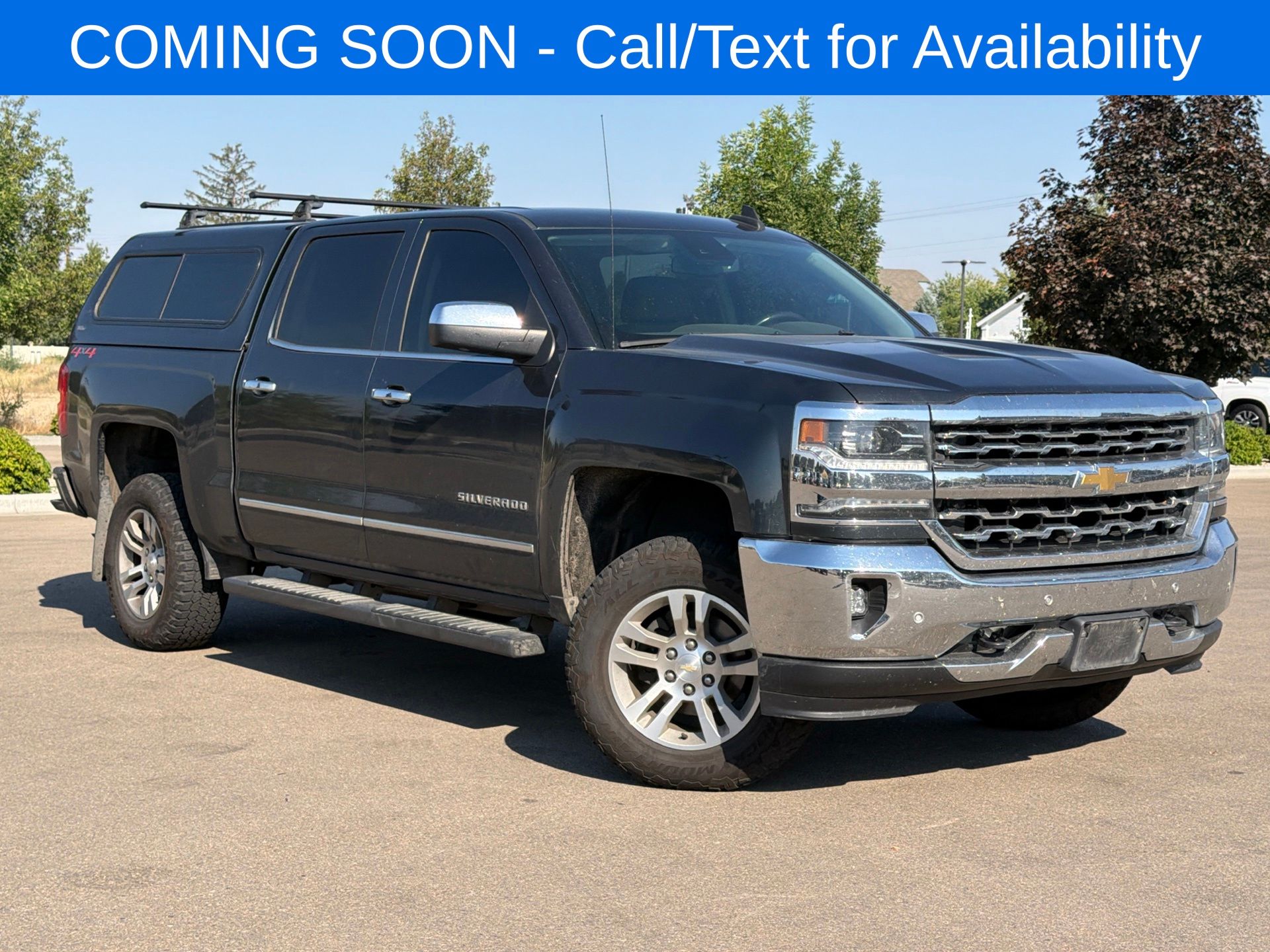 Gray (Graphite Metallic) 2018 Chevrolet Silverado 1500 Pickup Truck Four-Wheel Drive Automatic