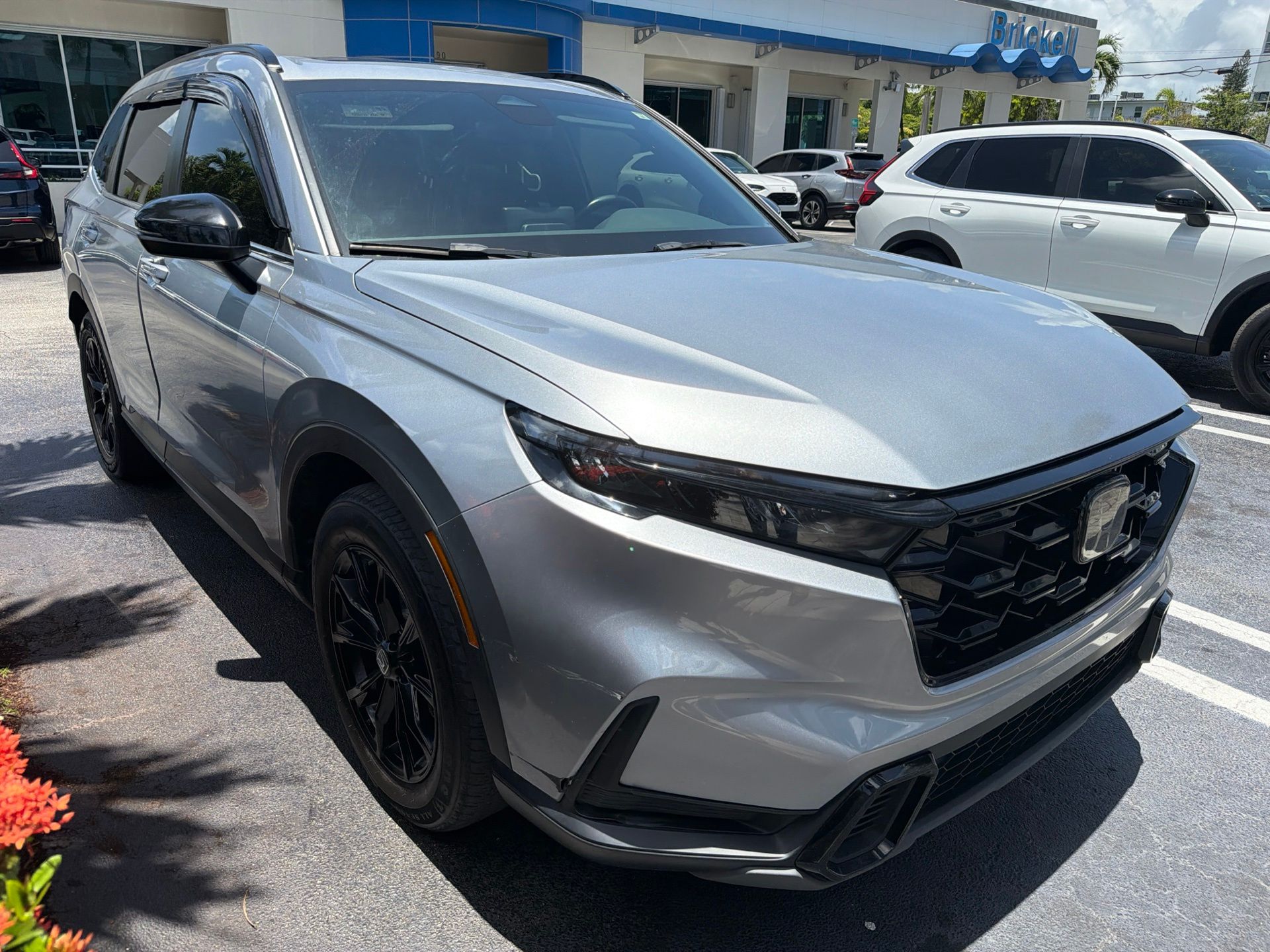 Urban Gray Pearl 2023 Honda CR-V Hybrid SUV / Crossover Front-Wheel Drive Continuously Variable Transmission