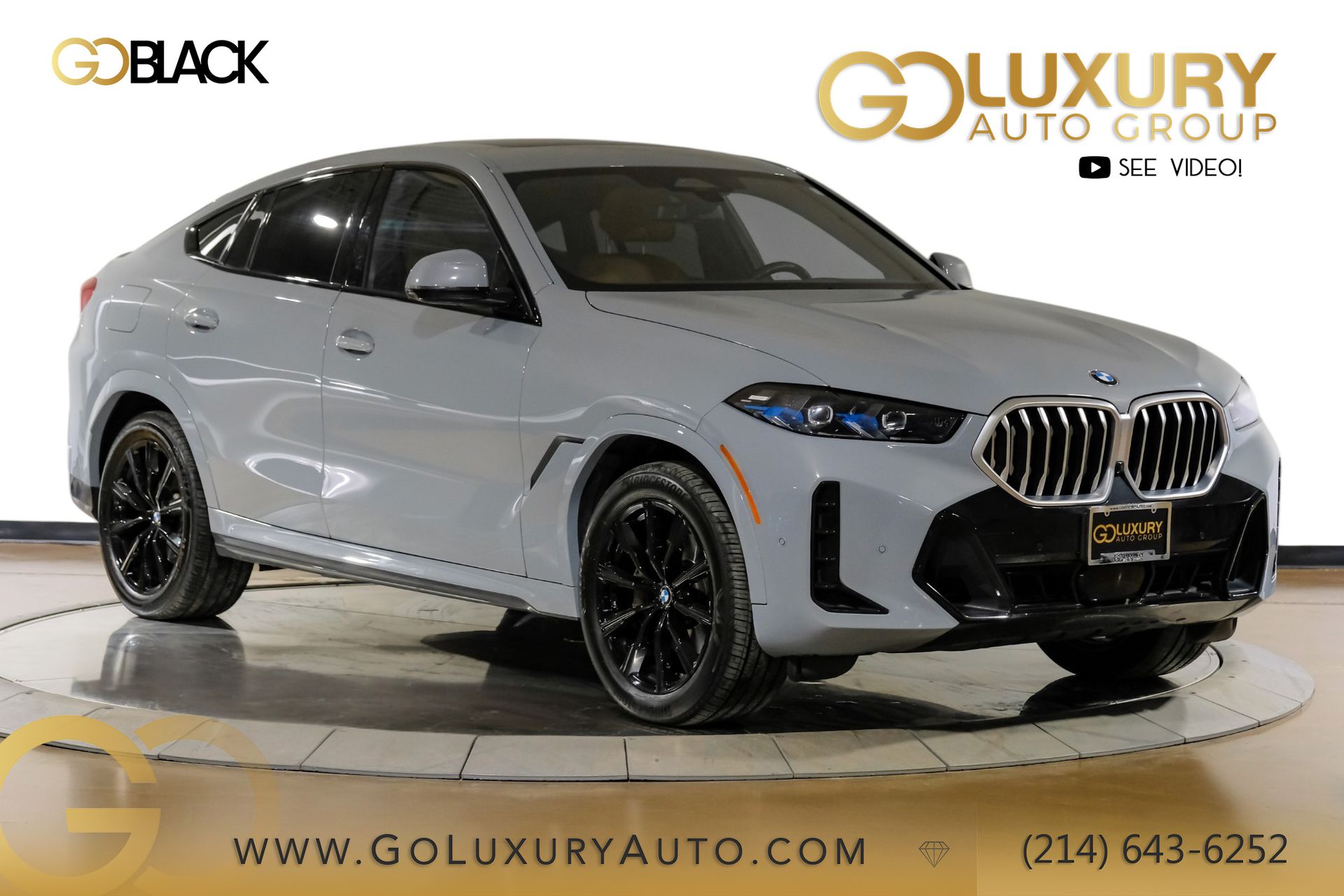 Gray Metallic 2025 BMW X6 SUV / Crossover All-Wheel Drive 8-Speed Automatic