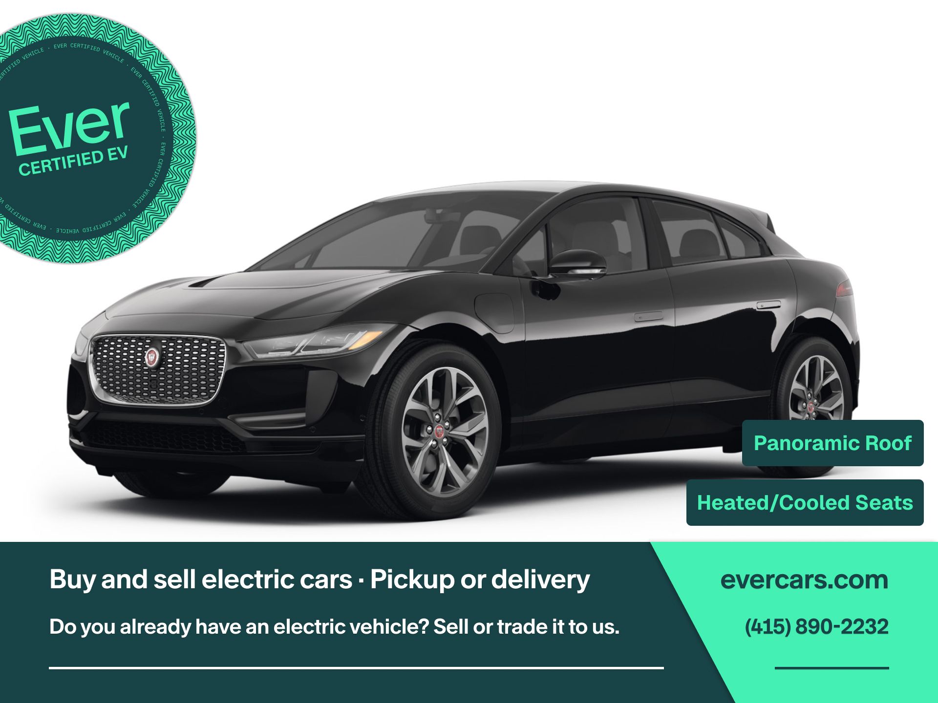 Black 2024 Jaguar I-PACE EV400 R-Dynamic HSE AWD SUV / Crossover All-Wheel Drive Automatic