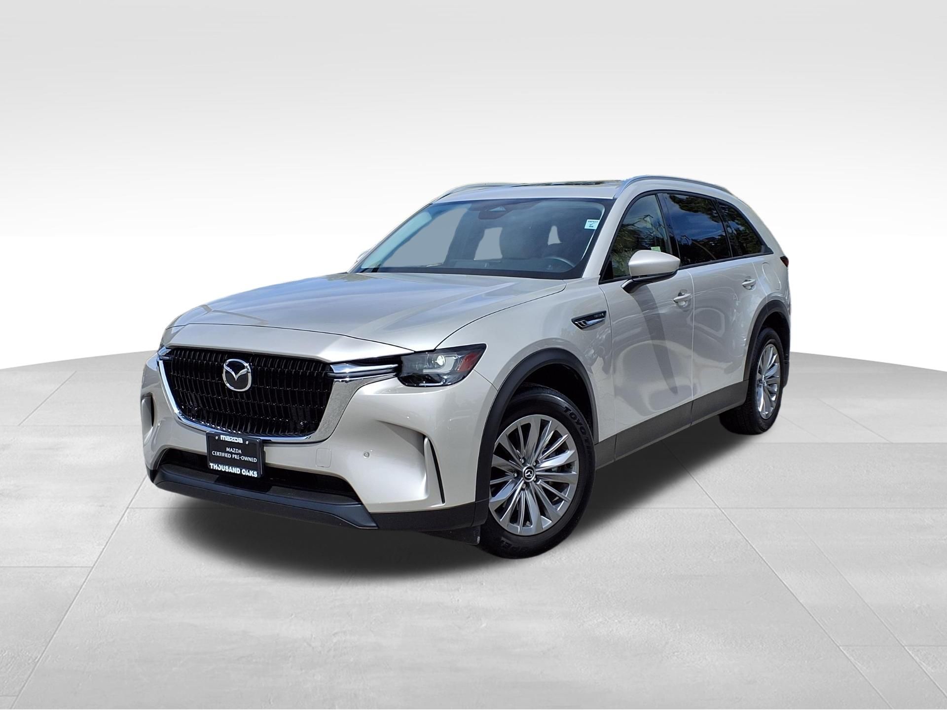 Gray (Platinum Quartz) 2025 Mazda CX-90 3.3 Turbo Preferred AWD SUV / Crossover All-Wheel Drive 8-Speed Automatic