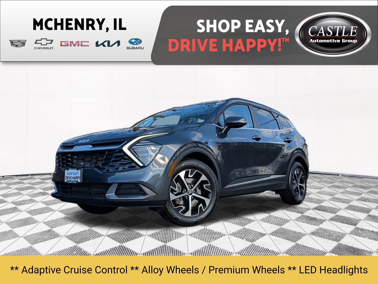 Gravity Gray 2025 Kia Sportage SUV / Crossover All-Wheel Drive 8-Speed Automatic