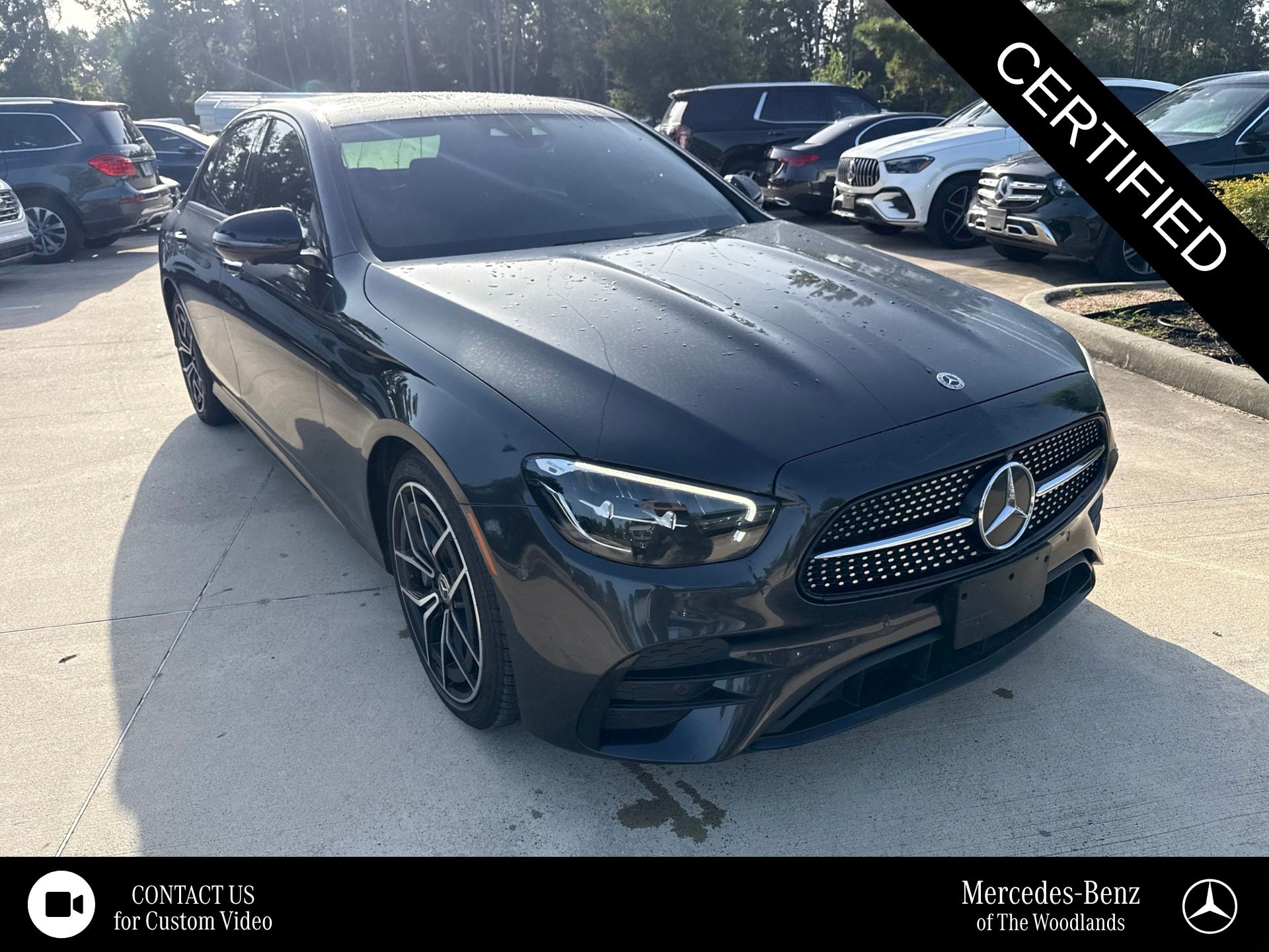 Graphite Gray Metallic 2022 Mercedes-Benz E-Class Sedan Rear-Wheel Drive 9-Speed Automatic