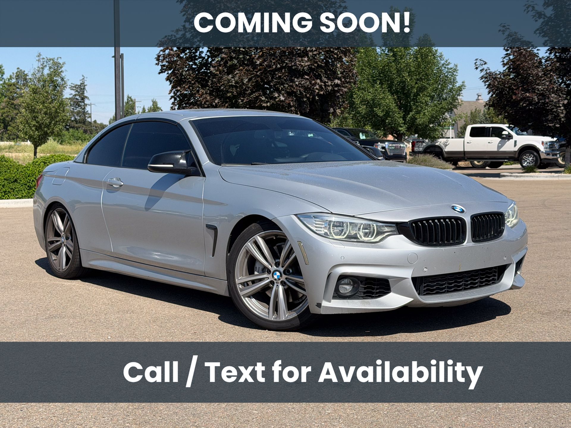 Glacier Silver Metallic 2015 BMW 4 Series Convertible Rear-Wheel Drive Automatic