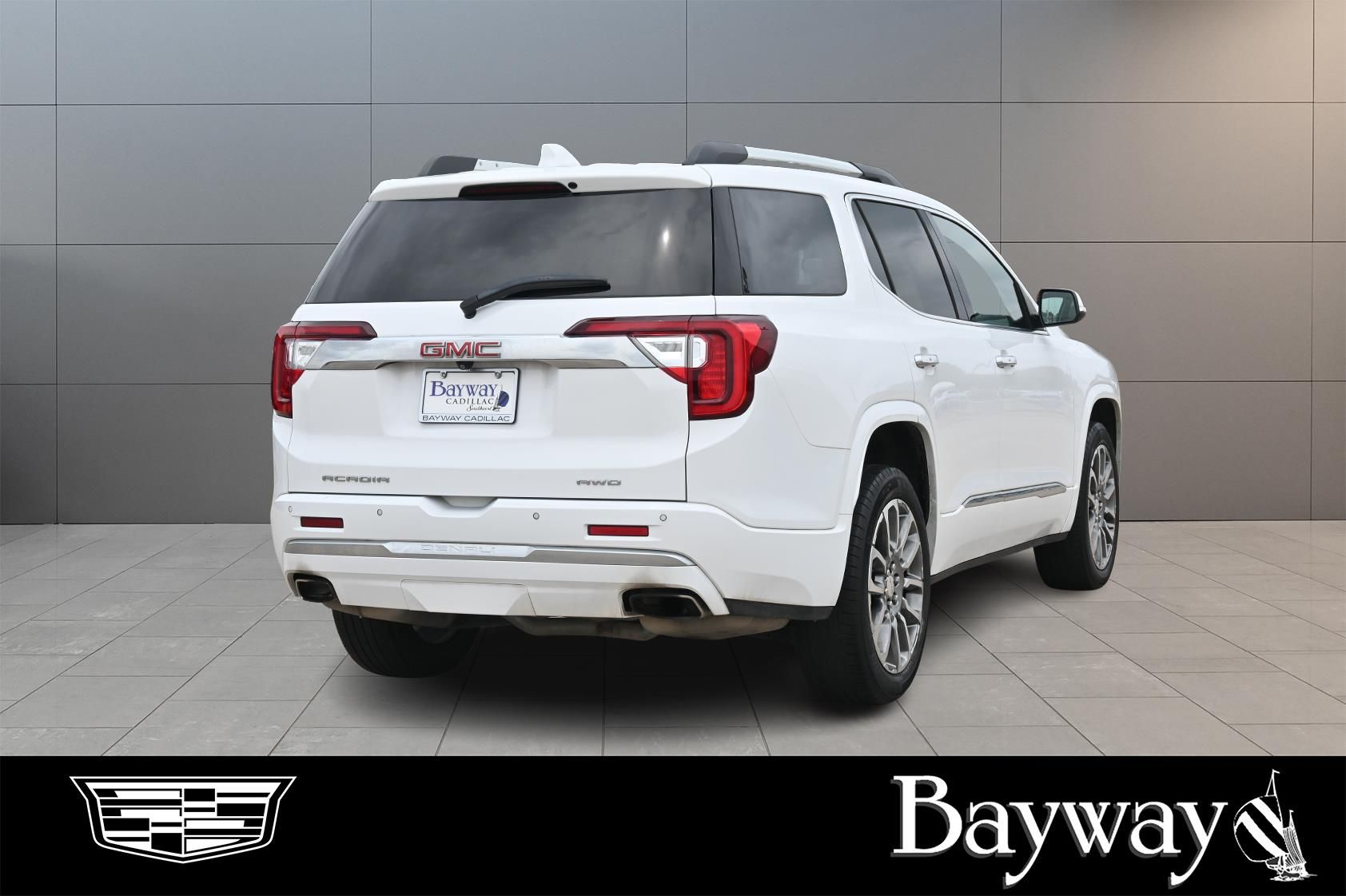 2023 GMC Acadia Denali White at Bayway Cadillac Southwest